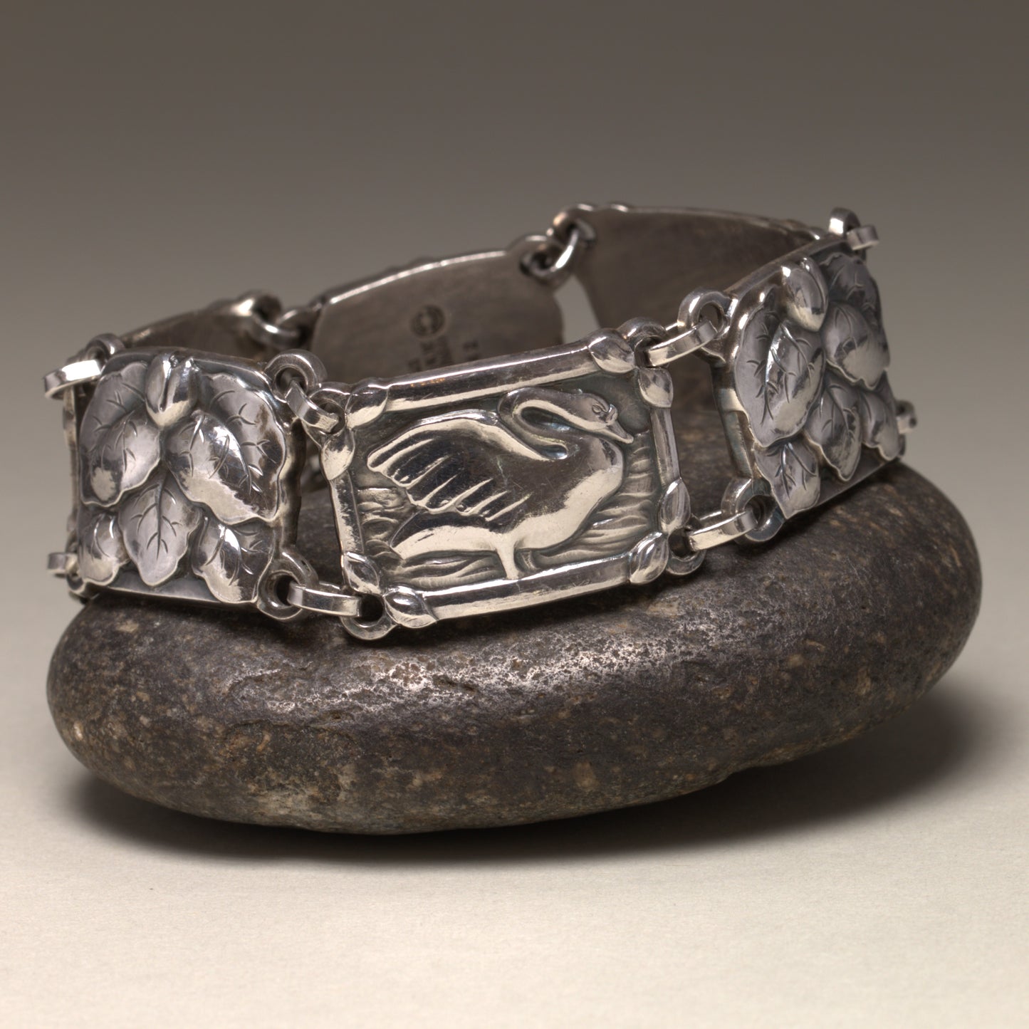 Vintage Georg Jensen Jewelry | Art Nouveau Swan Bracelet 42