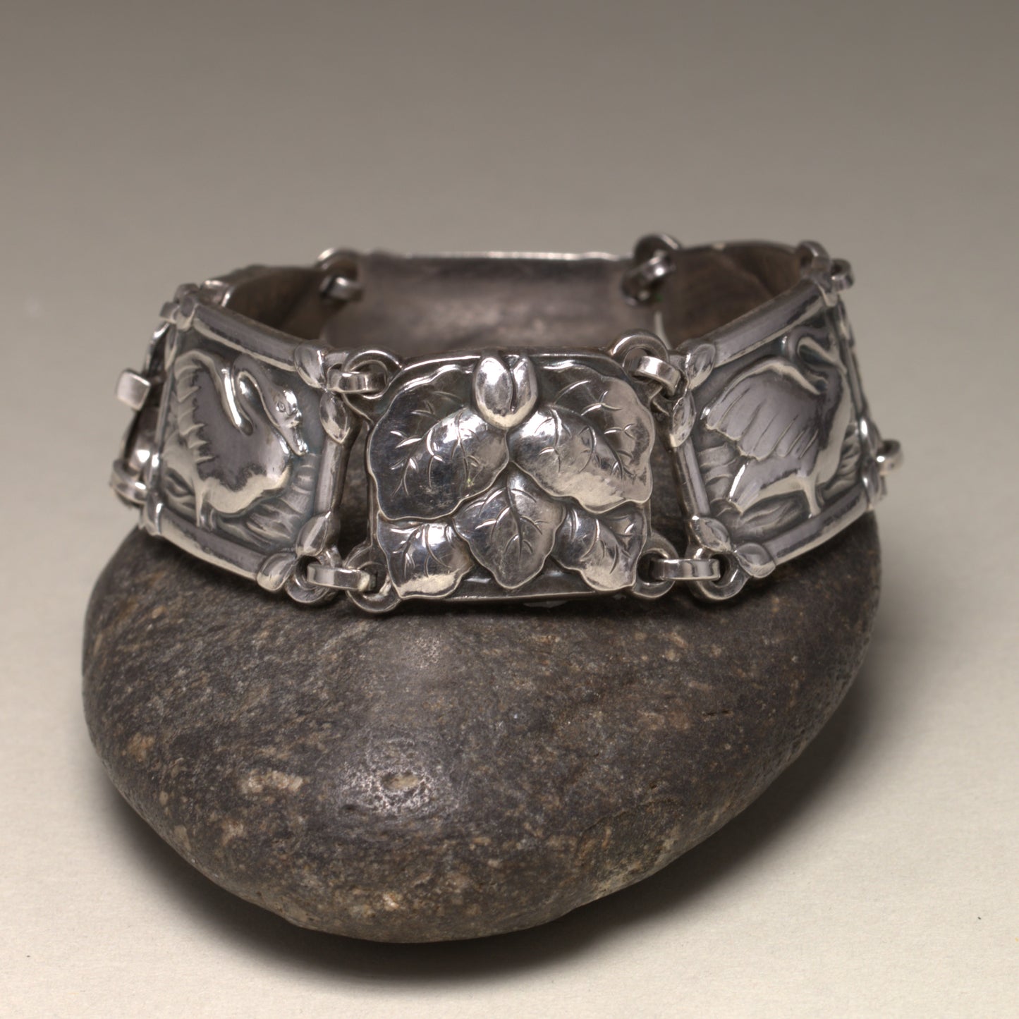 Vintage Georg Jensen Jewelry | Art Nouveau Swan Bracelet 42