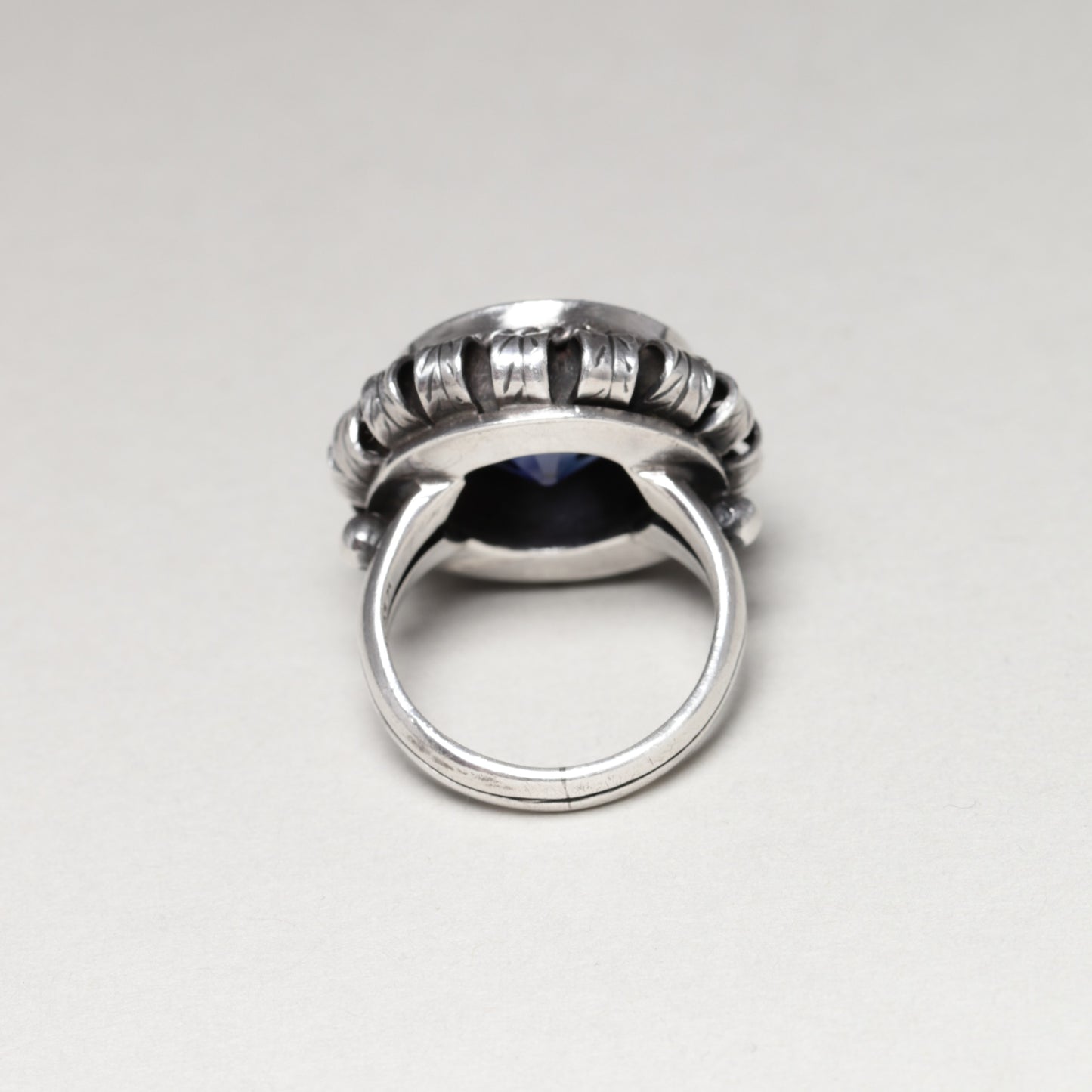 Vintage The Kalo Shop Jewelry | The Kalo Shop Round Synthetic Sapphire Ring