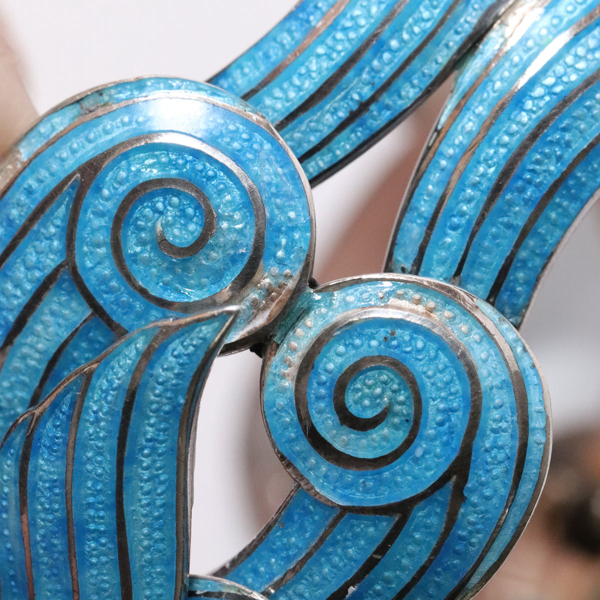 Vintage Margot de Taxco Mexican Jewelry | Rare Blue Enamel Koi Fish Brooch