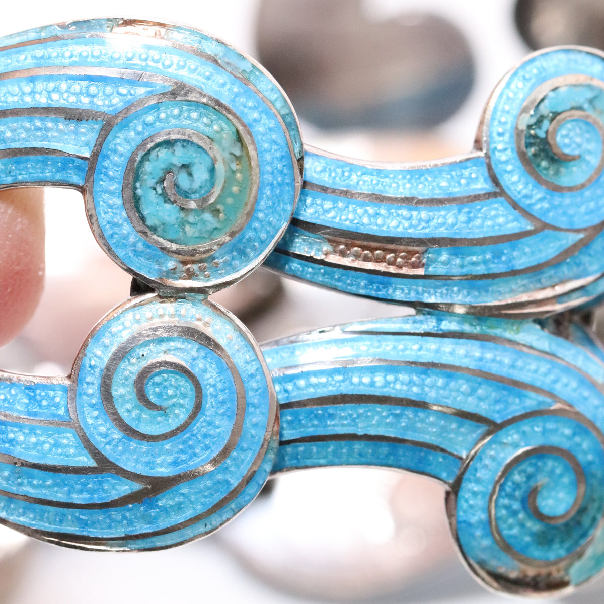 Vintage Margot de Taxco Mexican Jewelry | Rare Blue Enamel Koi Fish Brooch