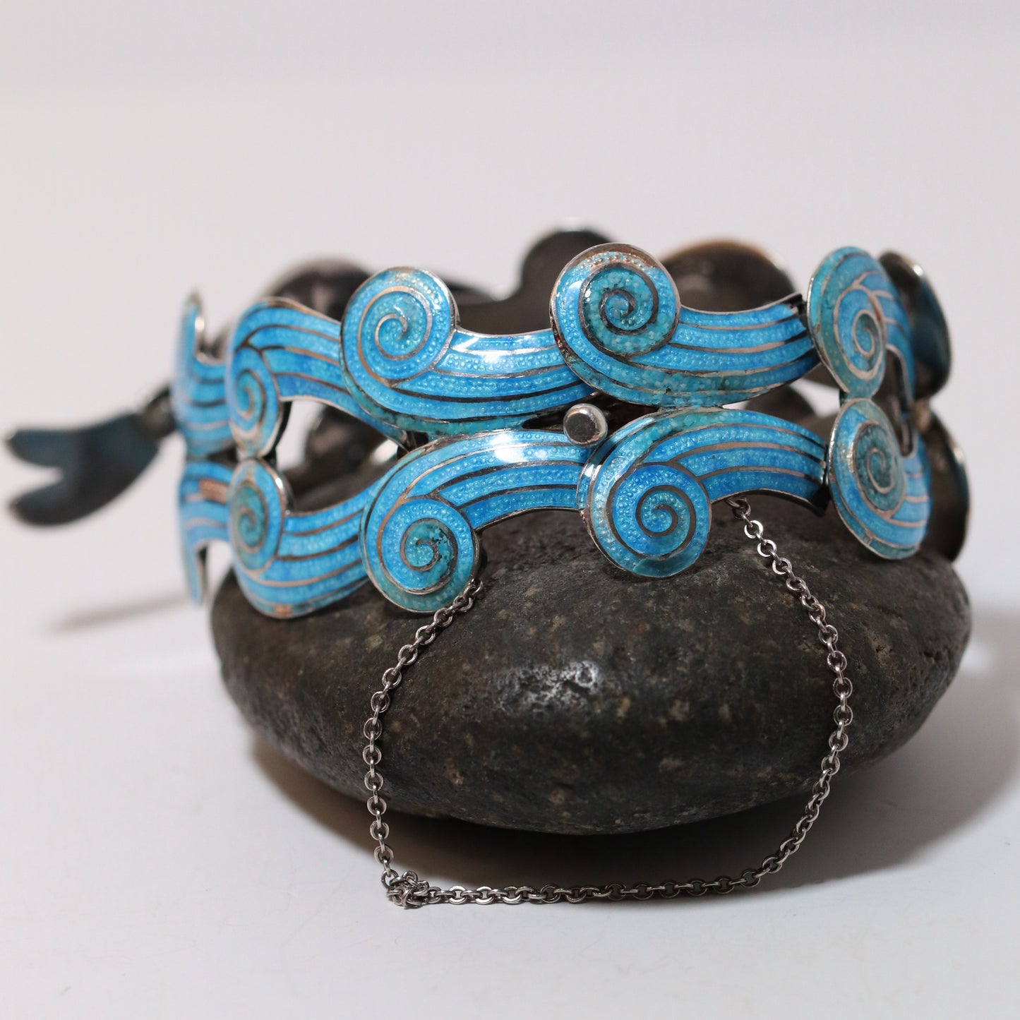 Vintage Margot de Taxco Mexican Jewelry | Rare Blue Enamel Koi Fish Brooch