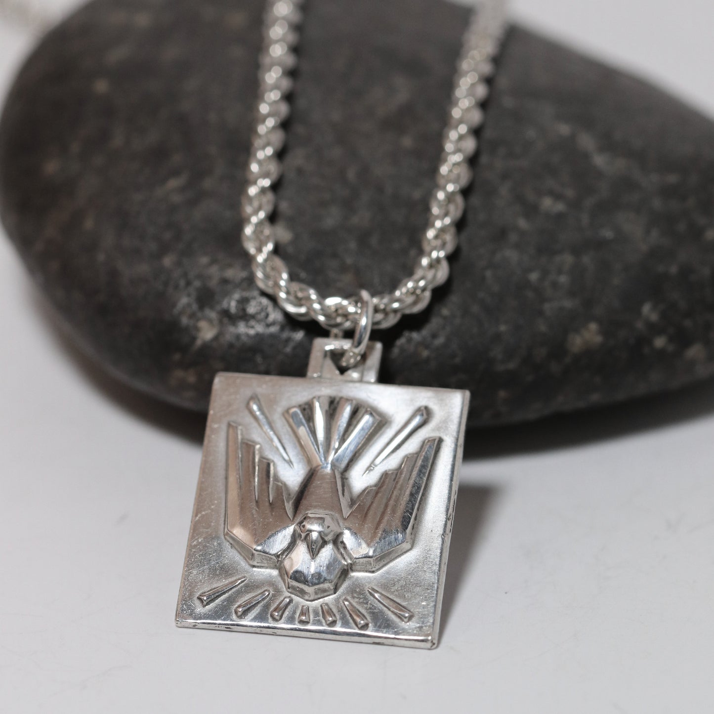 Vintage Silver Jewelry | Creed Holy Spirit Dove Charm Necklace