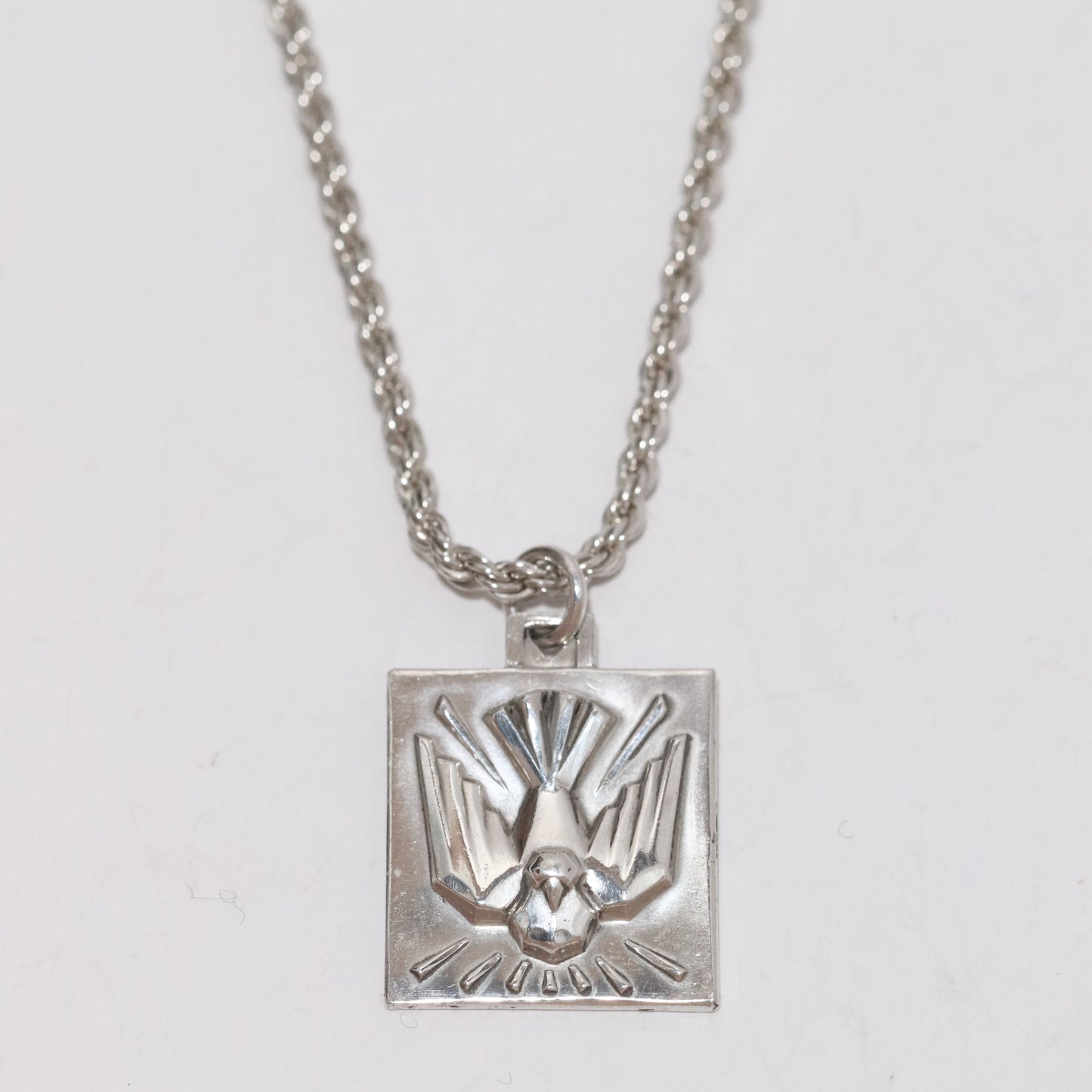Vintage Silver Jewelry | Creed Holy Spirit Dove Charm Necklace