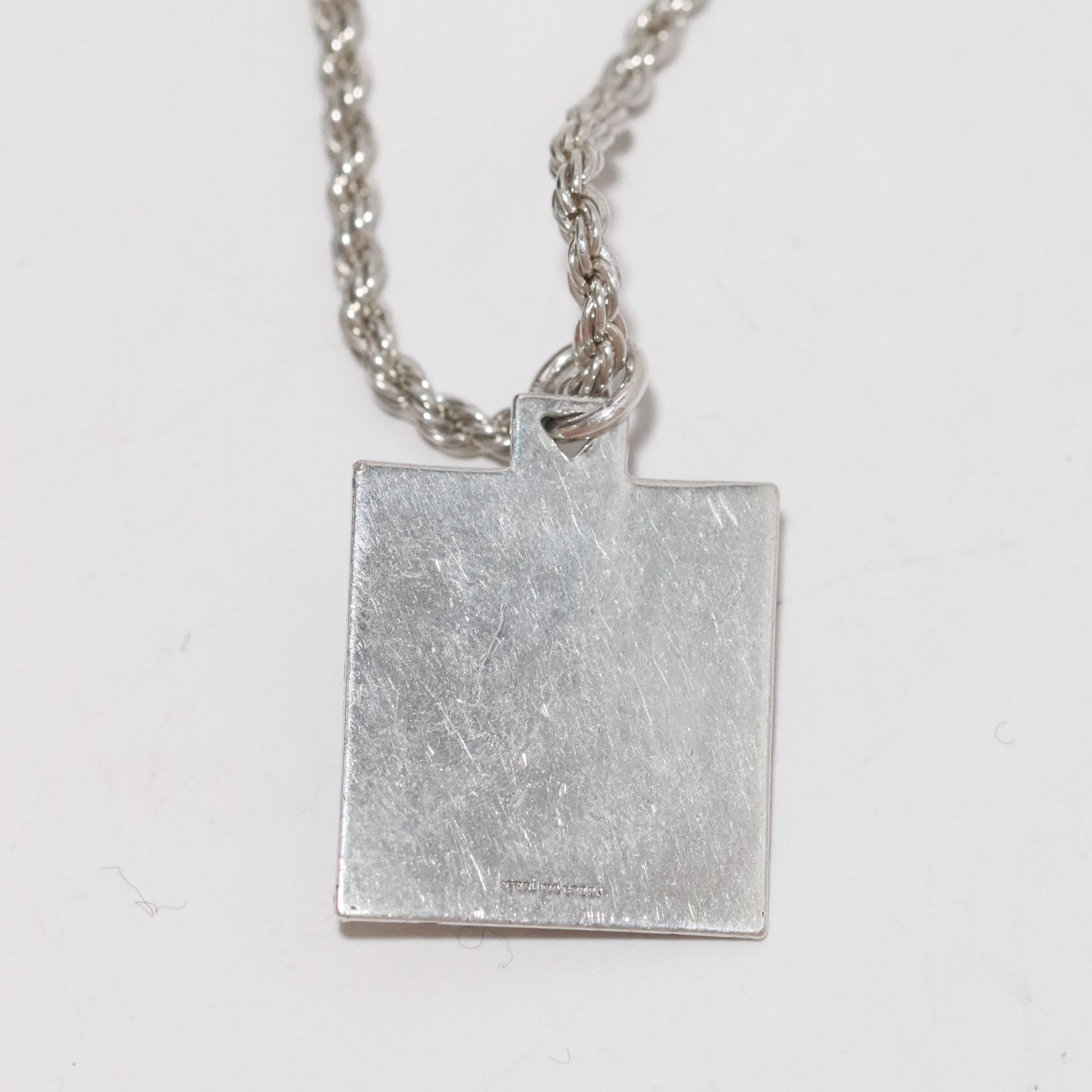 Vintage Silver Jewelry | Creed Holy Spirit Dove Charm Necklace