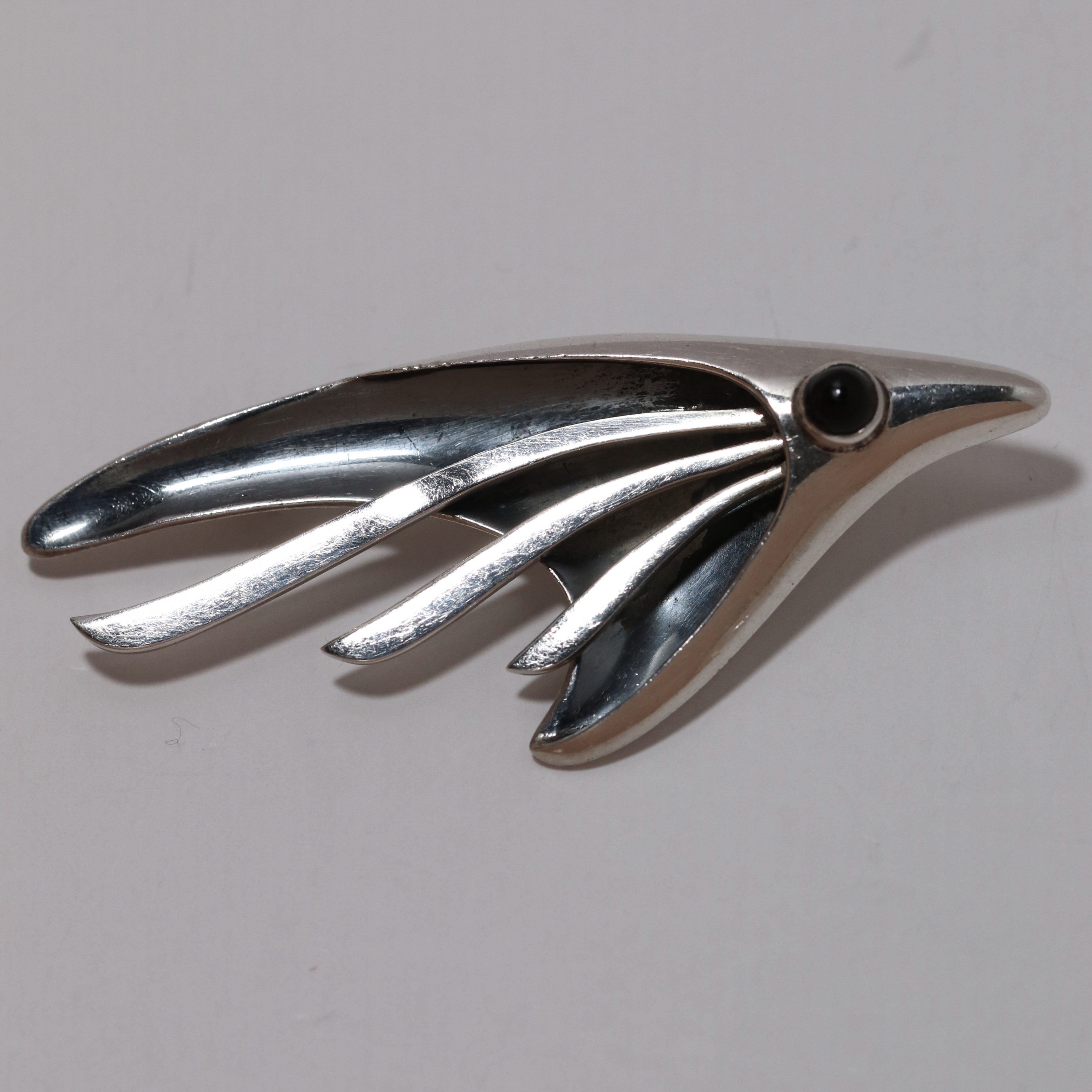 Sigi Pineda Taxco Abstract Fish Brooch – Carmel Fine Silver Jewelry