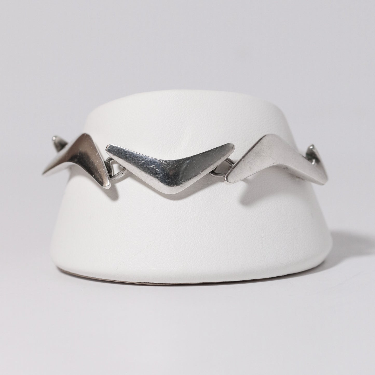 Vintage Sigi Pineda Taxco Jewelry | Boomerang Sterling Silver Bracelet