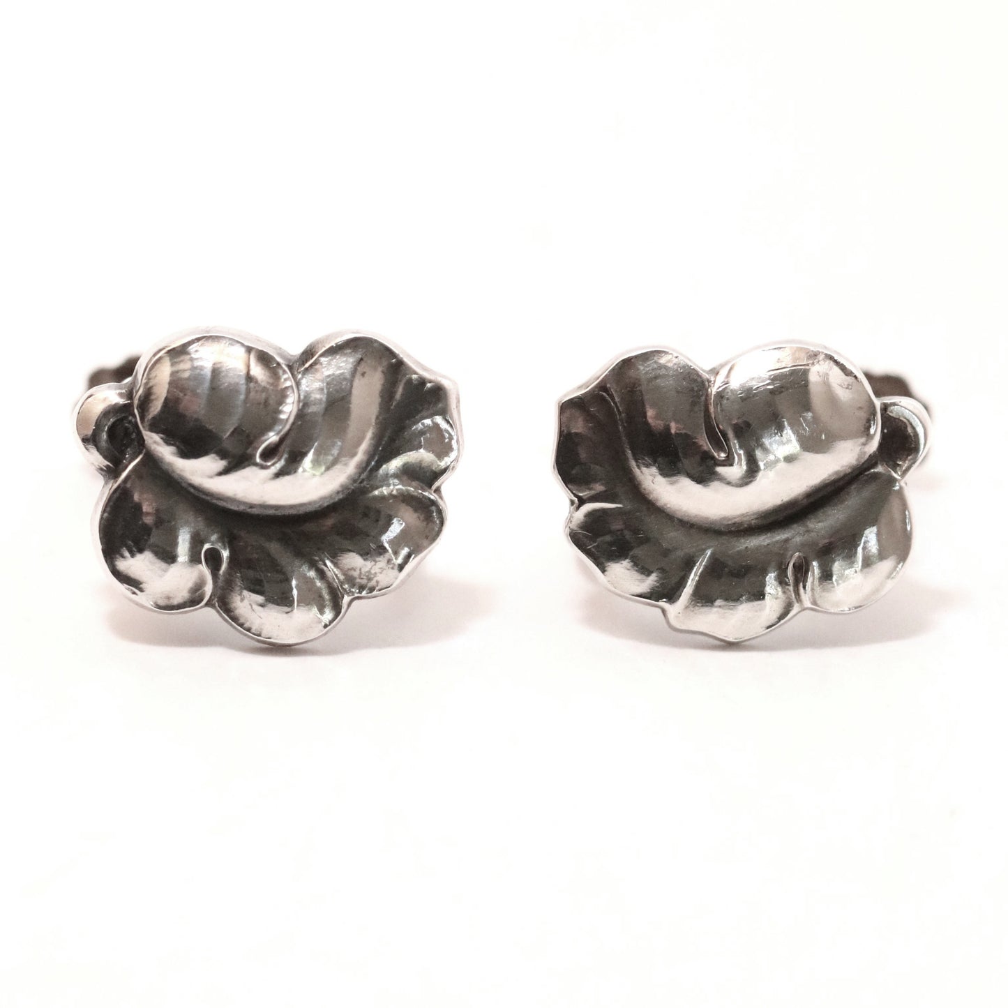 Vintage Georg Jensen Jewelry | Grape Leaf Earrings 50B Denmark