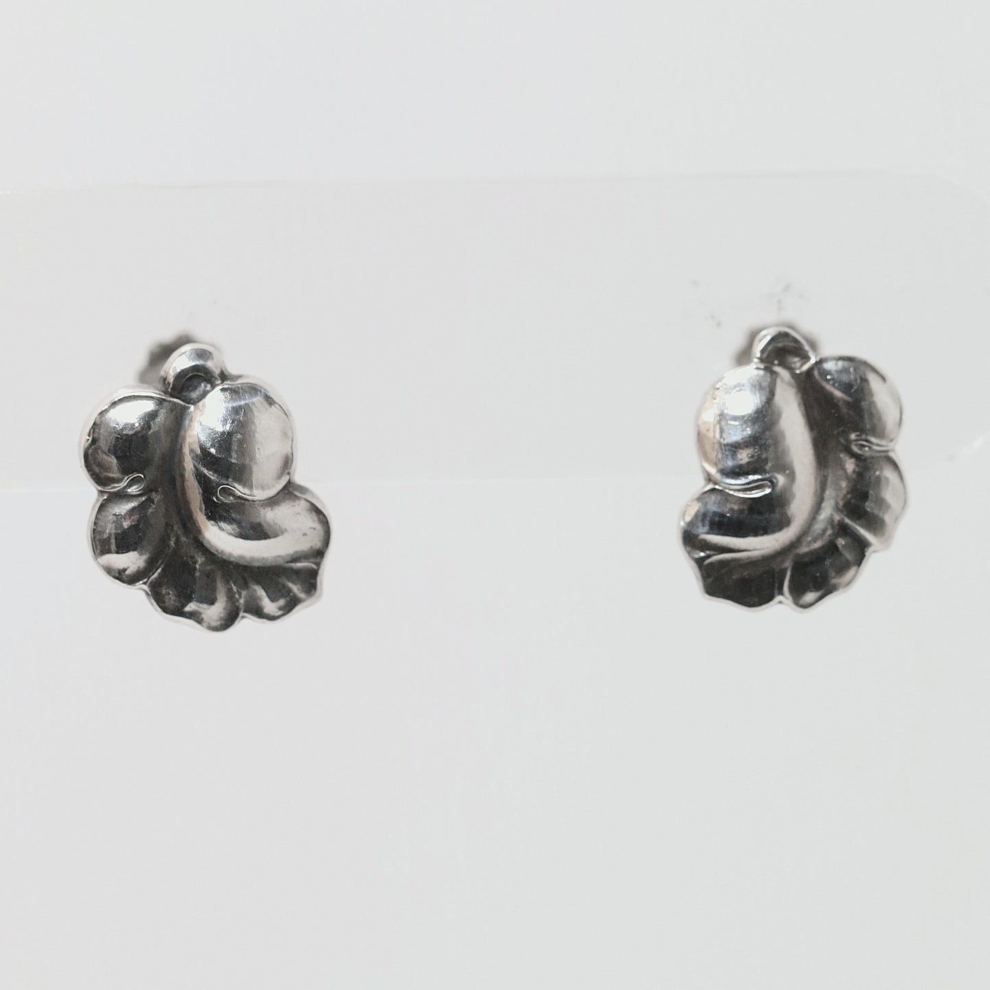 Vintage Georg Jensen Jewelry | Grape Leaf Earrings 50B Denmark