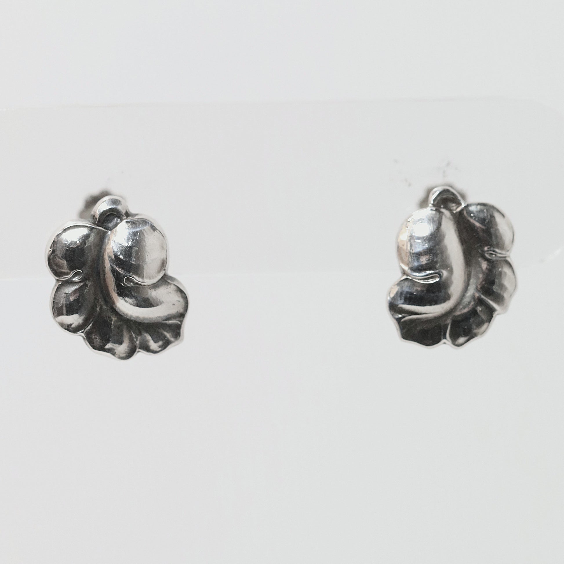 Vintage Georg Jensen Jewelry | Grape Leaf Earrings 50B Denmark