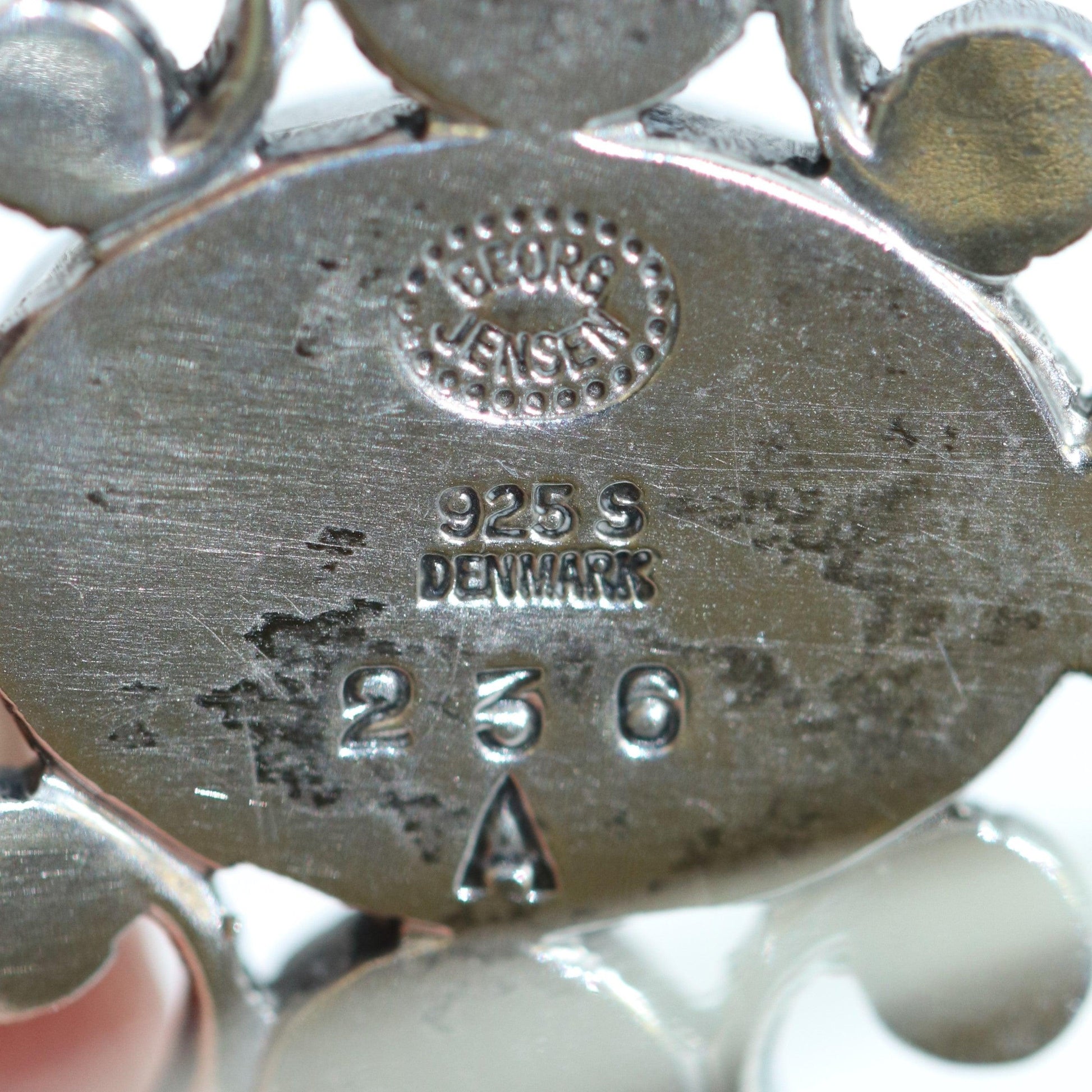 Antique Georg Jensen Jewelry | Art Nouveau Amethyst Brooch 236A - Carmel Fine Silver Jewelry