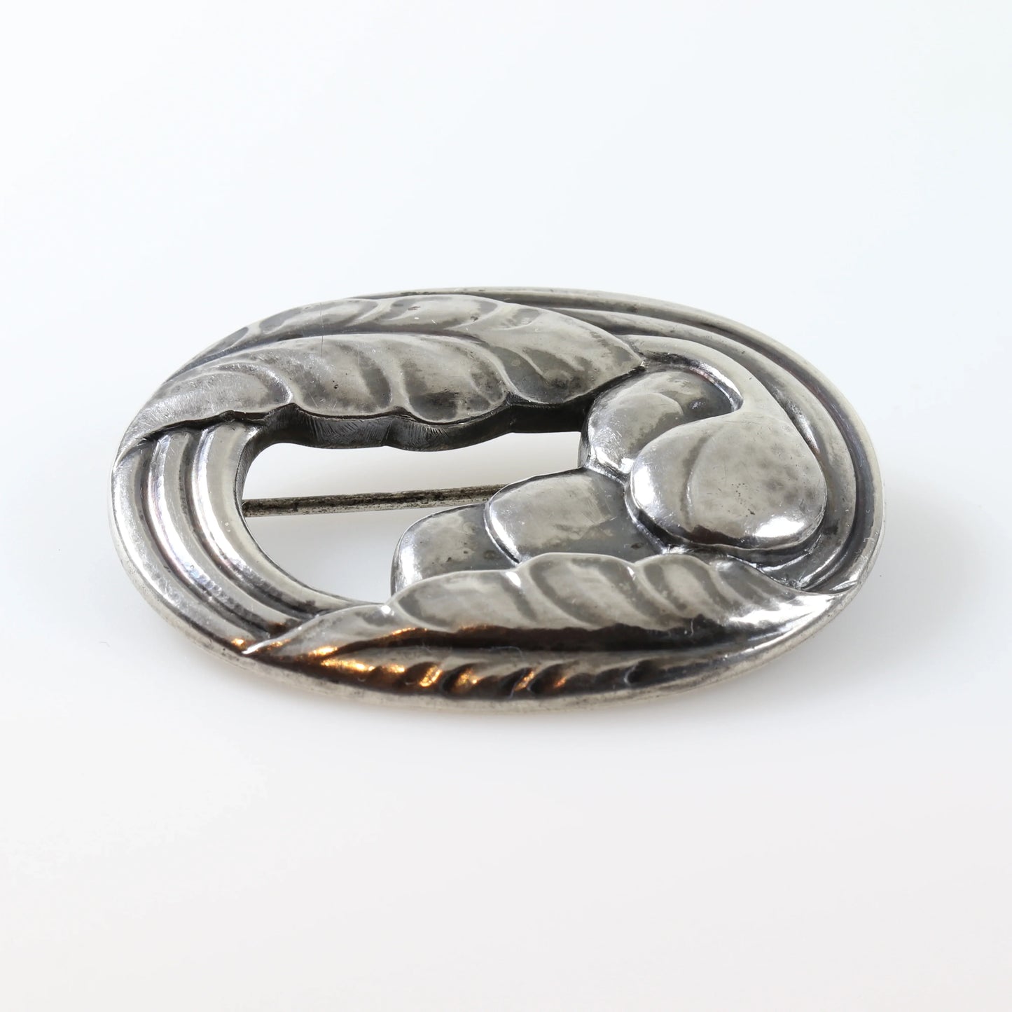 Early Georg Jensen Jewelry | Foliate Berry Art Nouveau Silver Vintage Brooch 18 - Carmel Fine Silver Jewelry