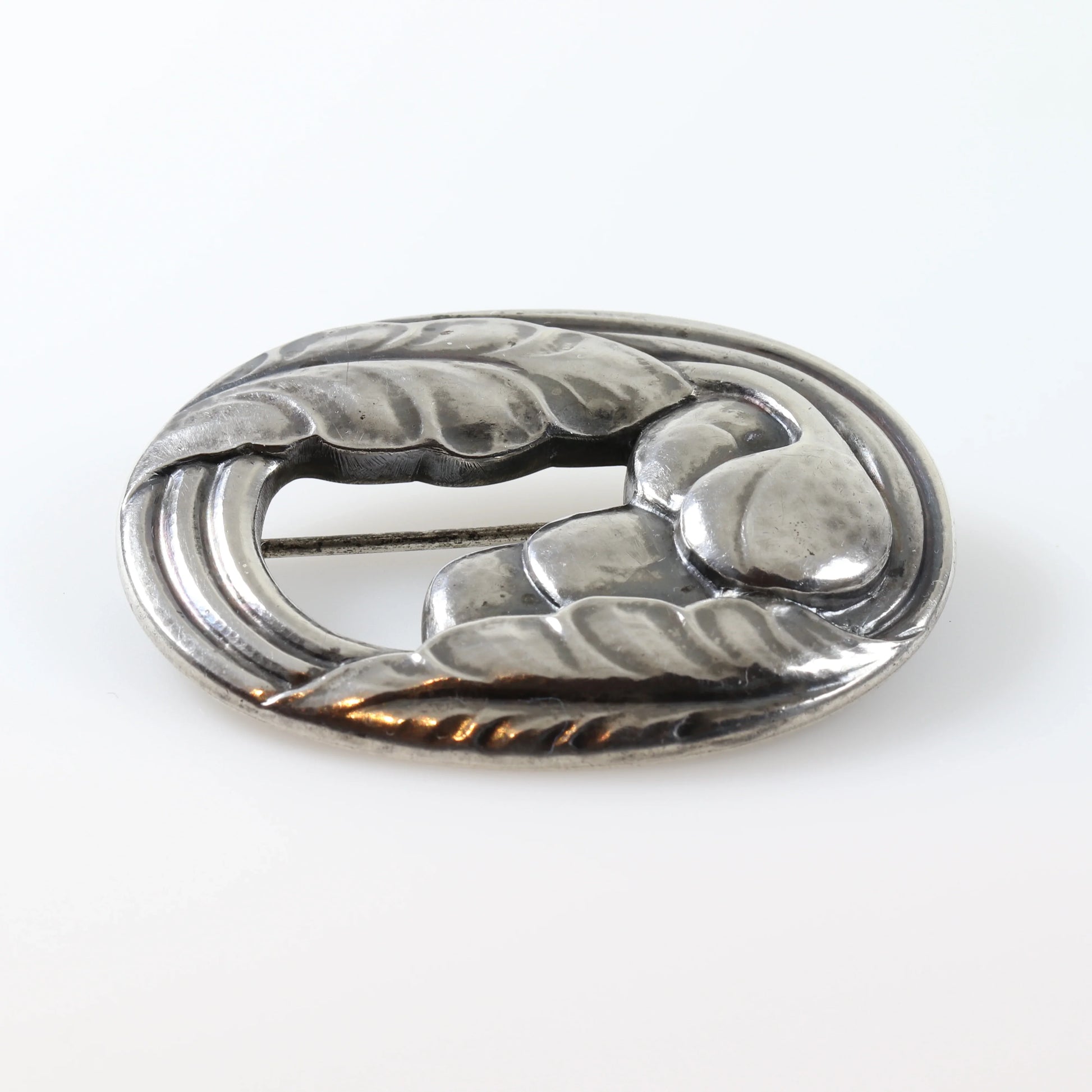 Early Georg Jensen Jewelry | Foliate Berry Art Nouveau Silver Vintage Brooch 18 - Carmel Fine Silver Jewelry