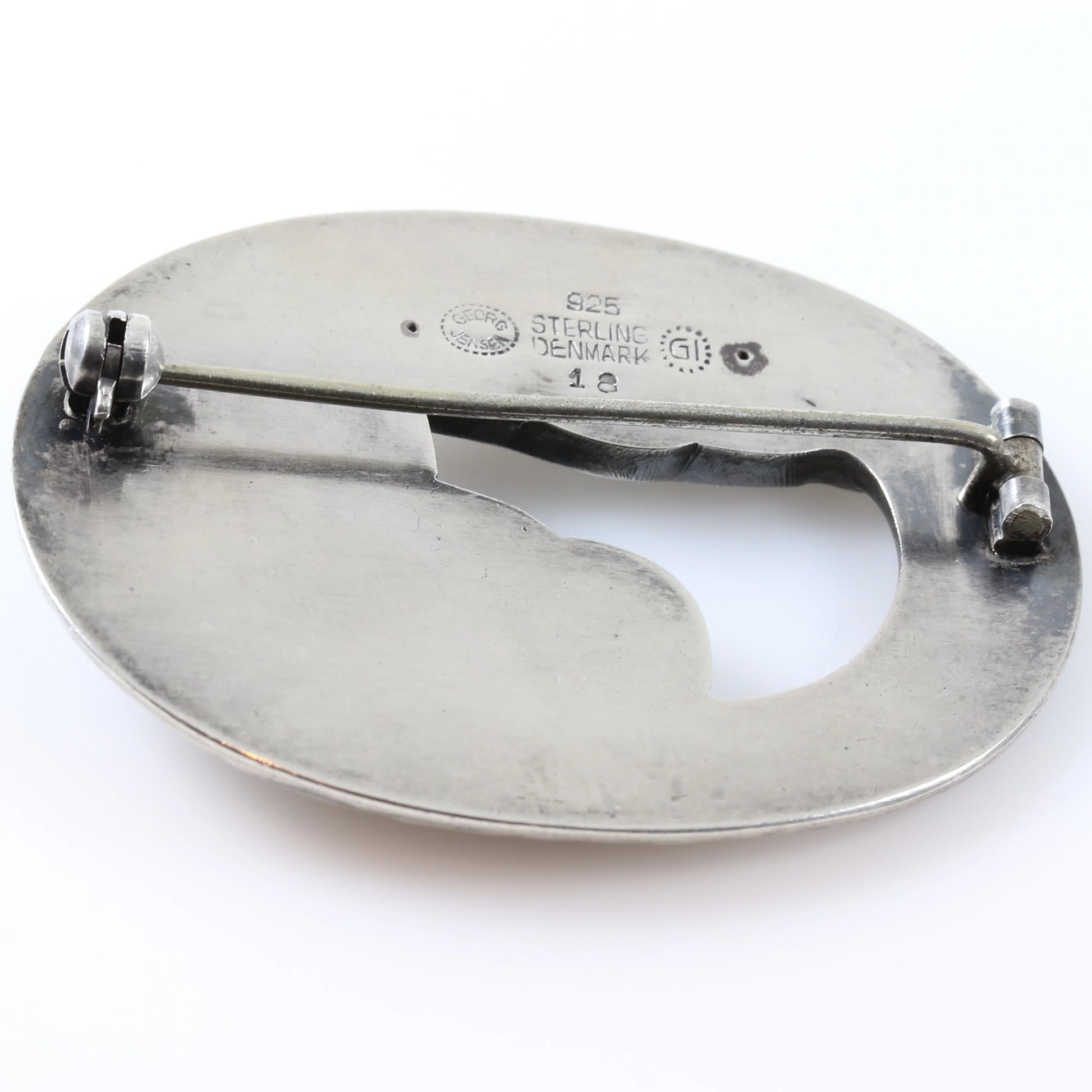 Early Georg Jensen Jewelry | Foliate Berry Art Nouveau Silver Vintage Brooch 18 - Carmel Fine Silver Jewelry