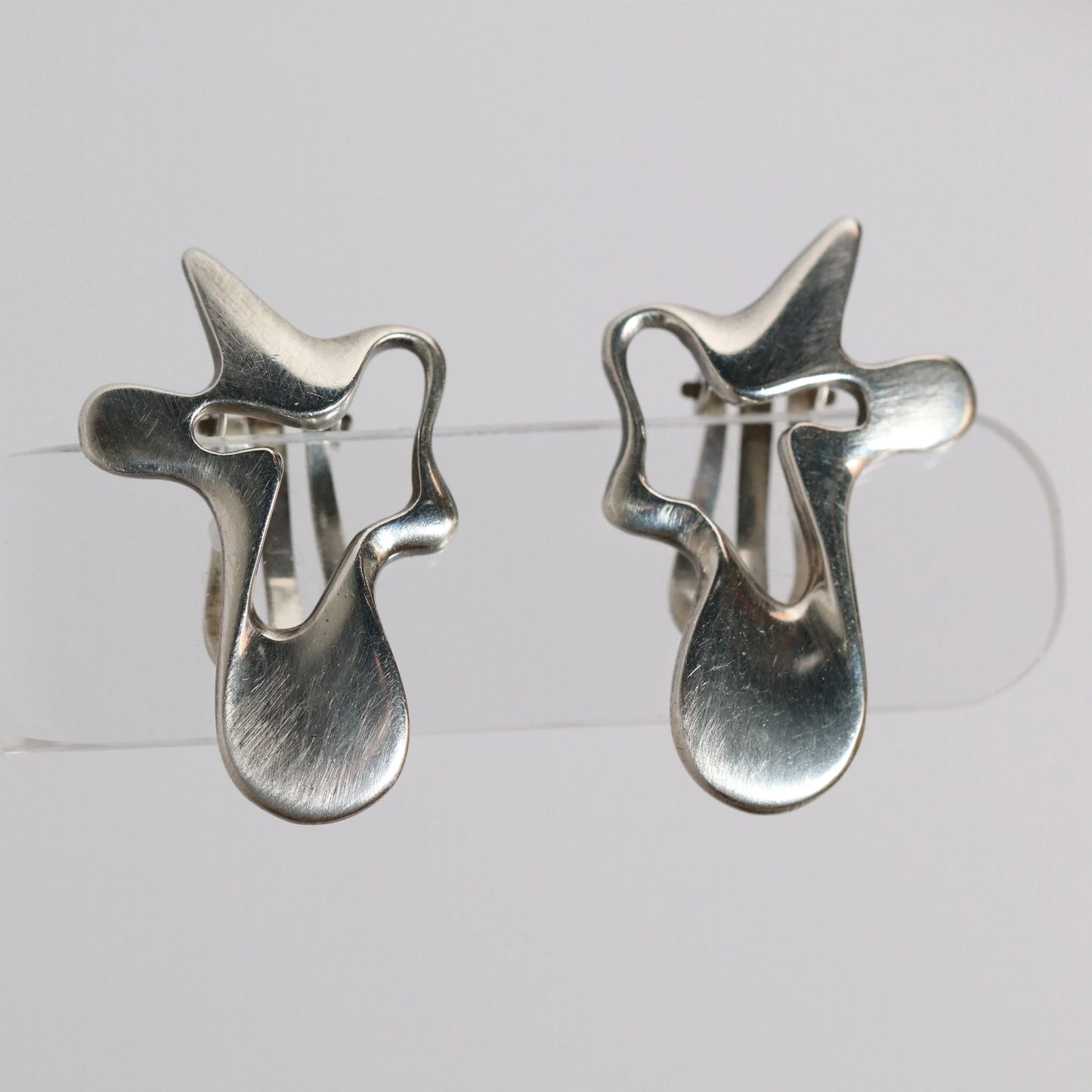 Georg Jensen Jewelry | Abstract Sterling Silver Earrings 118 Denmark - Carmel Fine Silver Jewelry