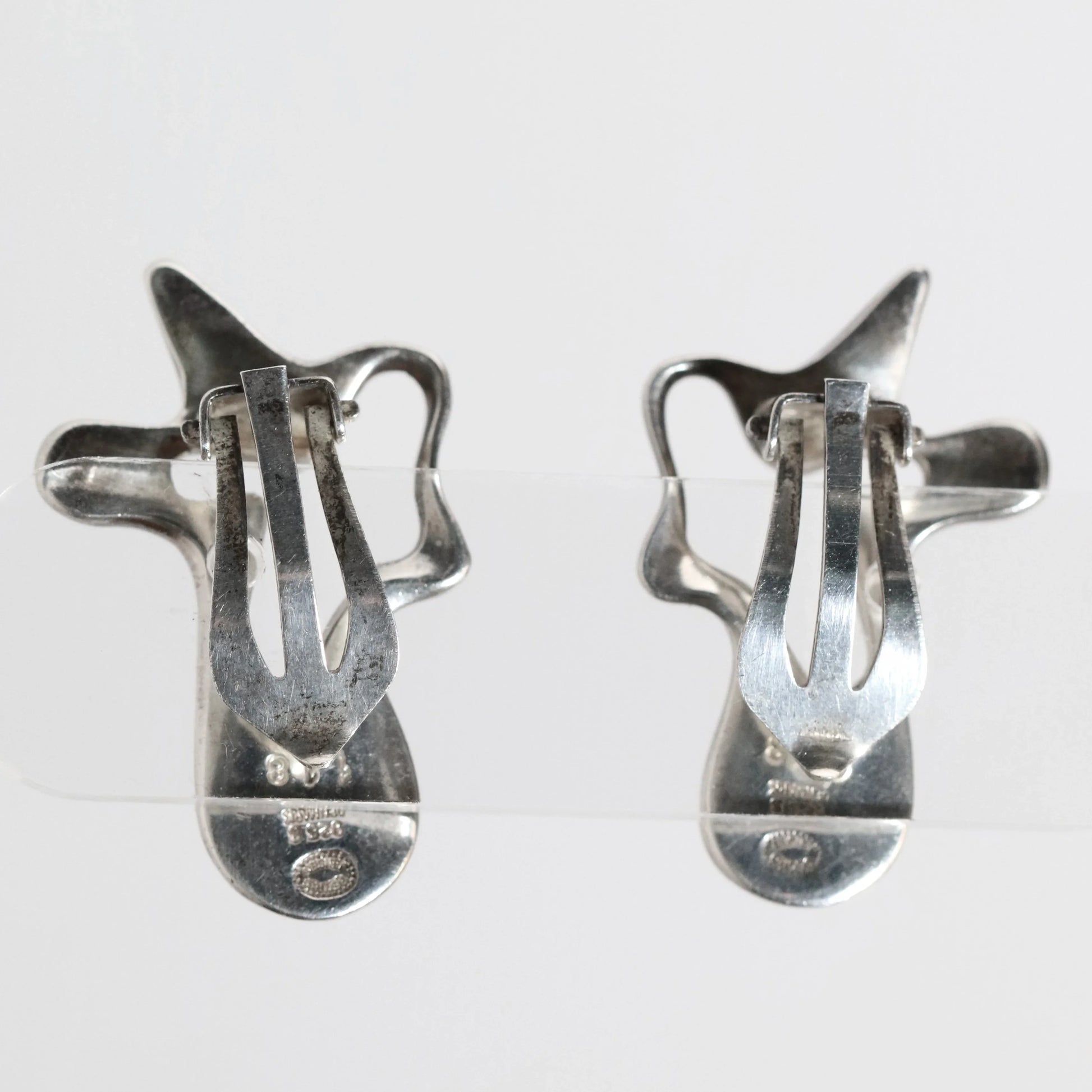 Georg Jensen Jewelry | Abstract Sterling Silver Earrings 118 Denmark - Carmel Fine Silver Jewelry