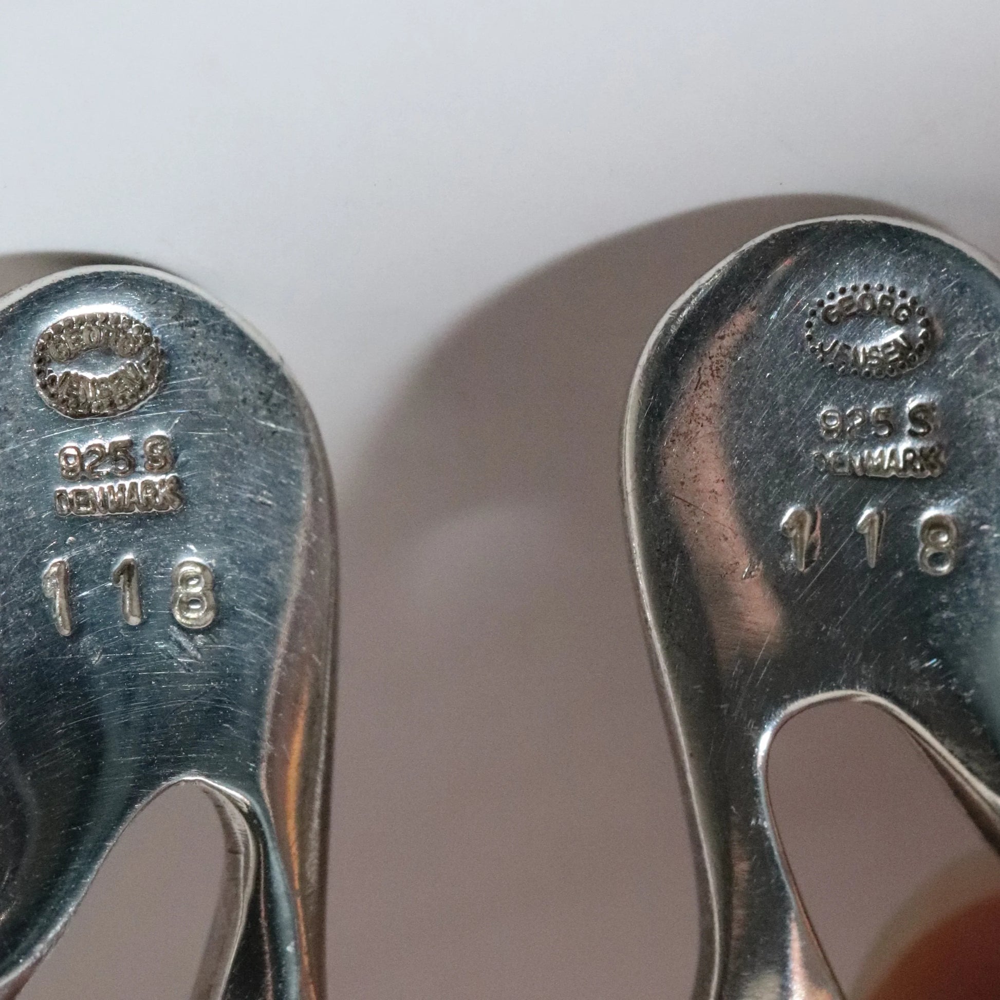 Georg Jensen Jewelry | Abstract Sterling Silver Earrings 118 Denmark - Carmel Fine Silver Jewelry