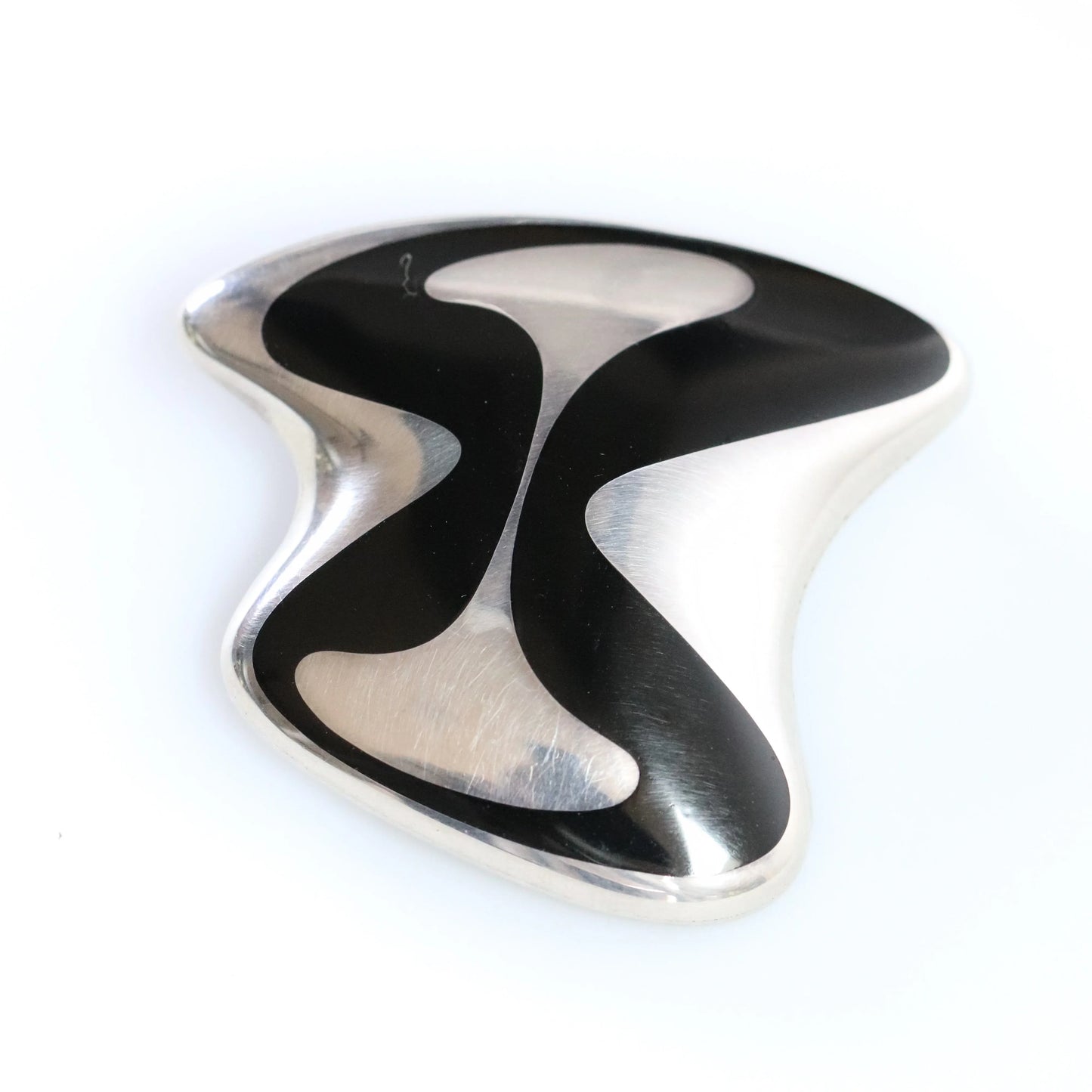 Georg Jensen Jewelry | Enamel Modernist Pin Silver Vintage Brooch 315 - Carmel Fine Silver Jewelry