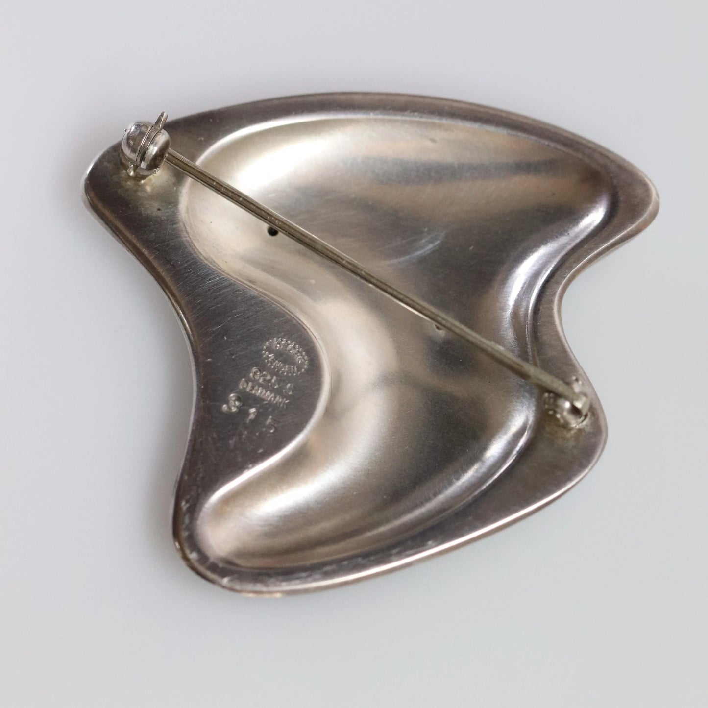 Georg Jensen Jewelry | Enamel Modernist Pin Silver Vintage Brooch 315 - Carmel Fine Silver Jewelry