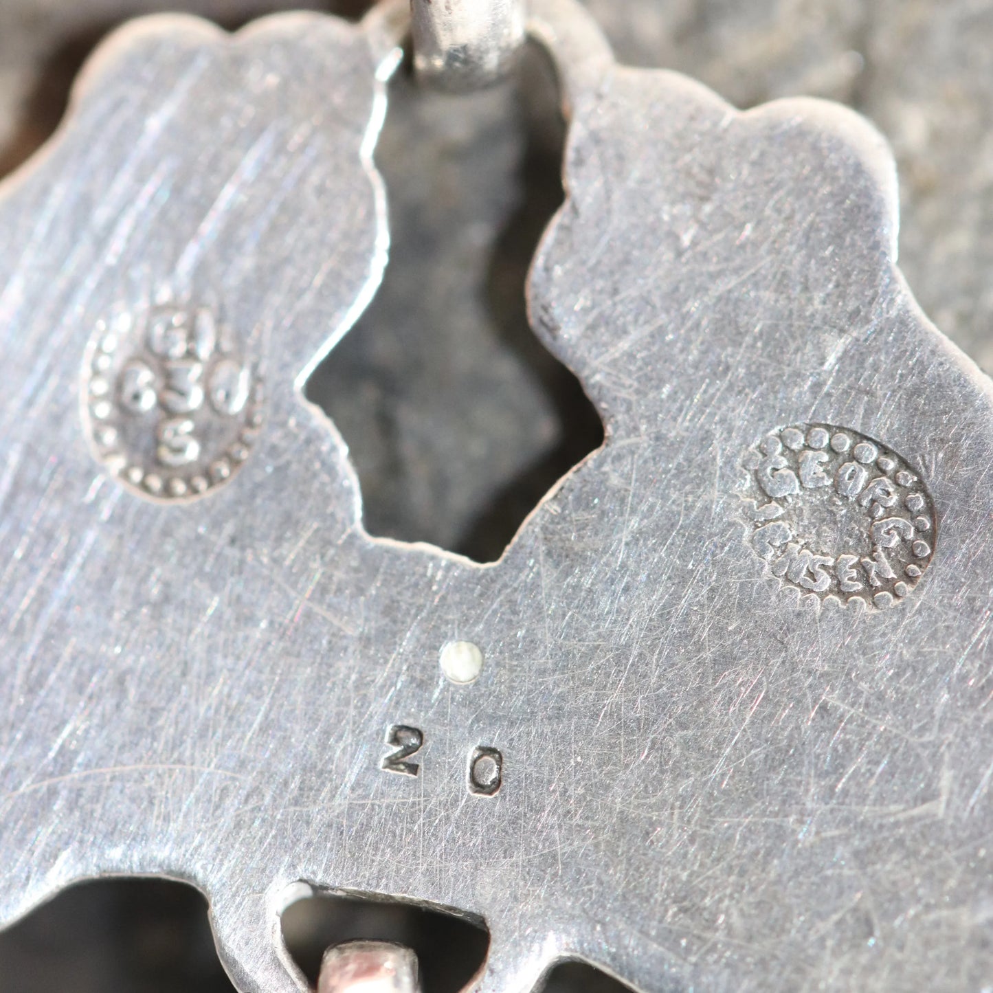 Georg Jensen Jewelry | Lapis Lazuli Art Nouveau Silver Vintage Necklace Pendant 20 - Carmel Fine Silver Jewelry