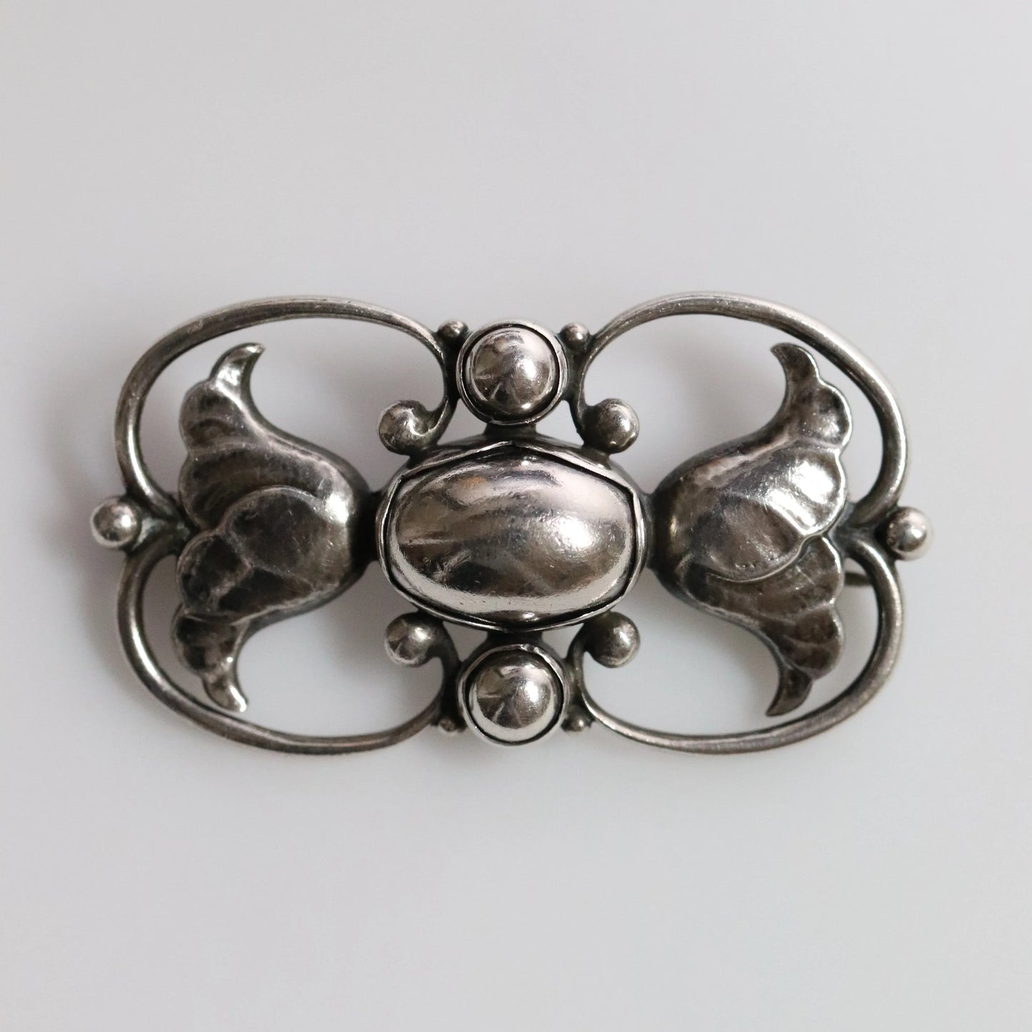 Georg Jensen Jewelry | Ornate Art Nouveau Pin Silver Vintage Brooch 236A - Carmel Fine Silver Jewelry