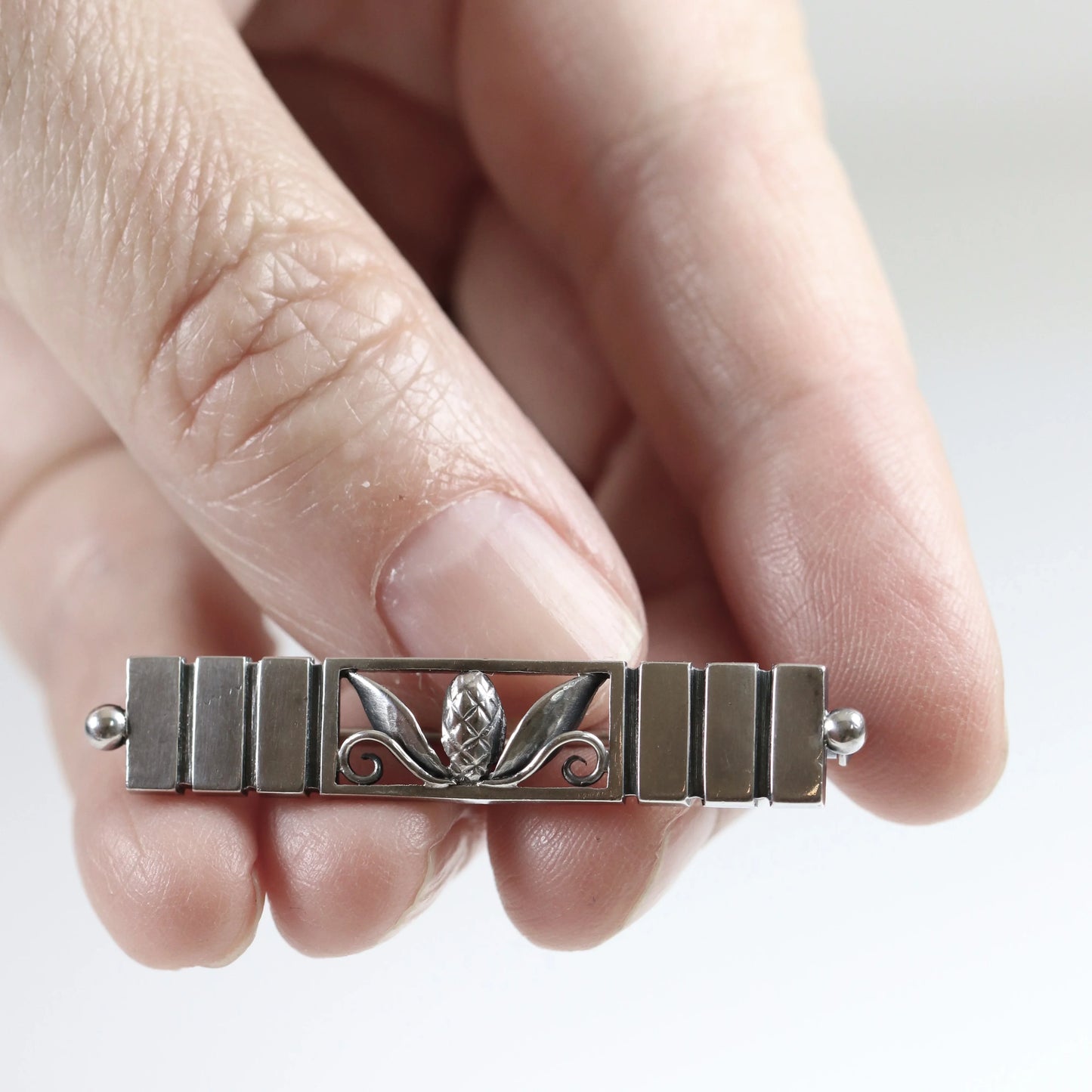 Georg Jensen Jewelry | Ornate Art Nouveau Silver Vintage Brooch 236 - Carmel Fine Silver Jewelry