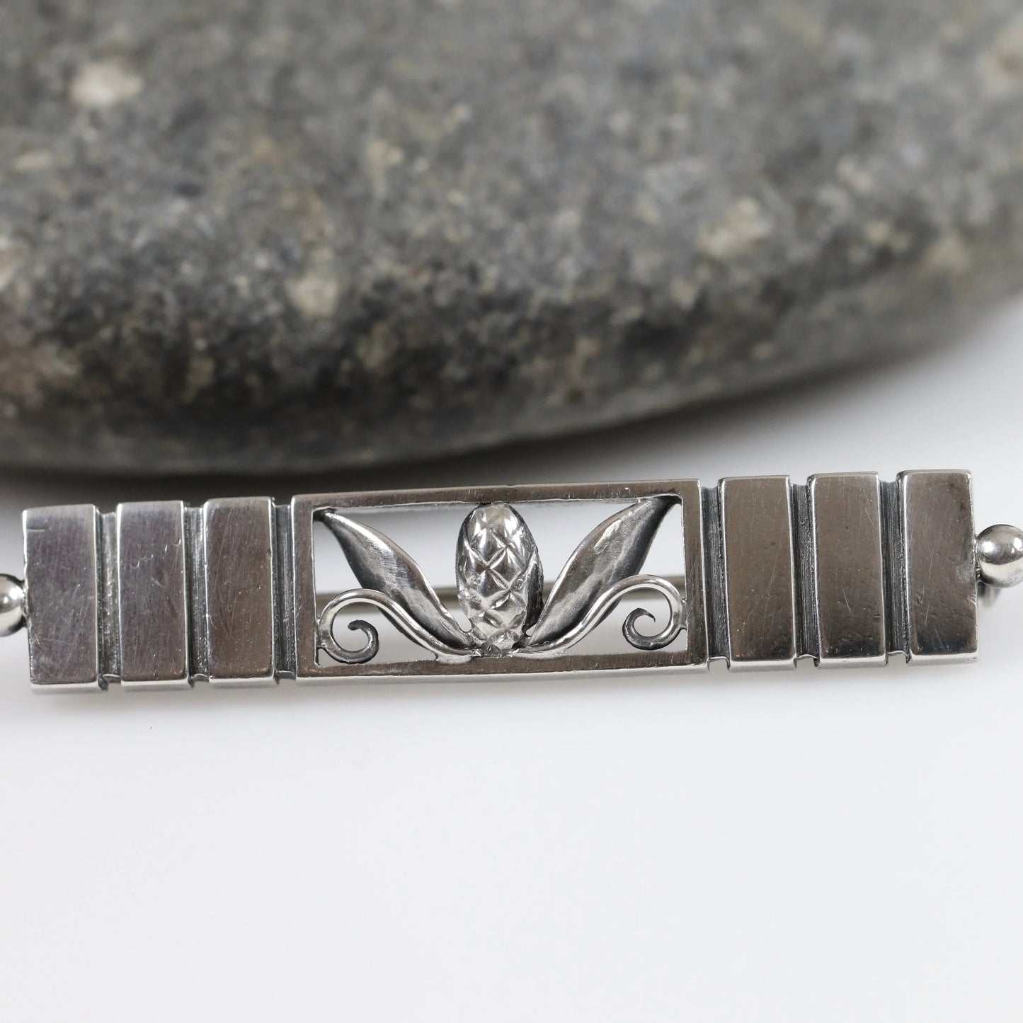 Georg Jensen Jewelry | Ornate Art Nouveau Silver Vintage Brooch 236 - Carmel Fine Silver Jewelry