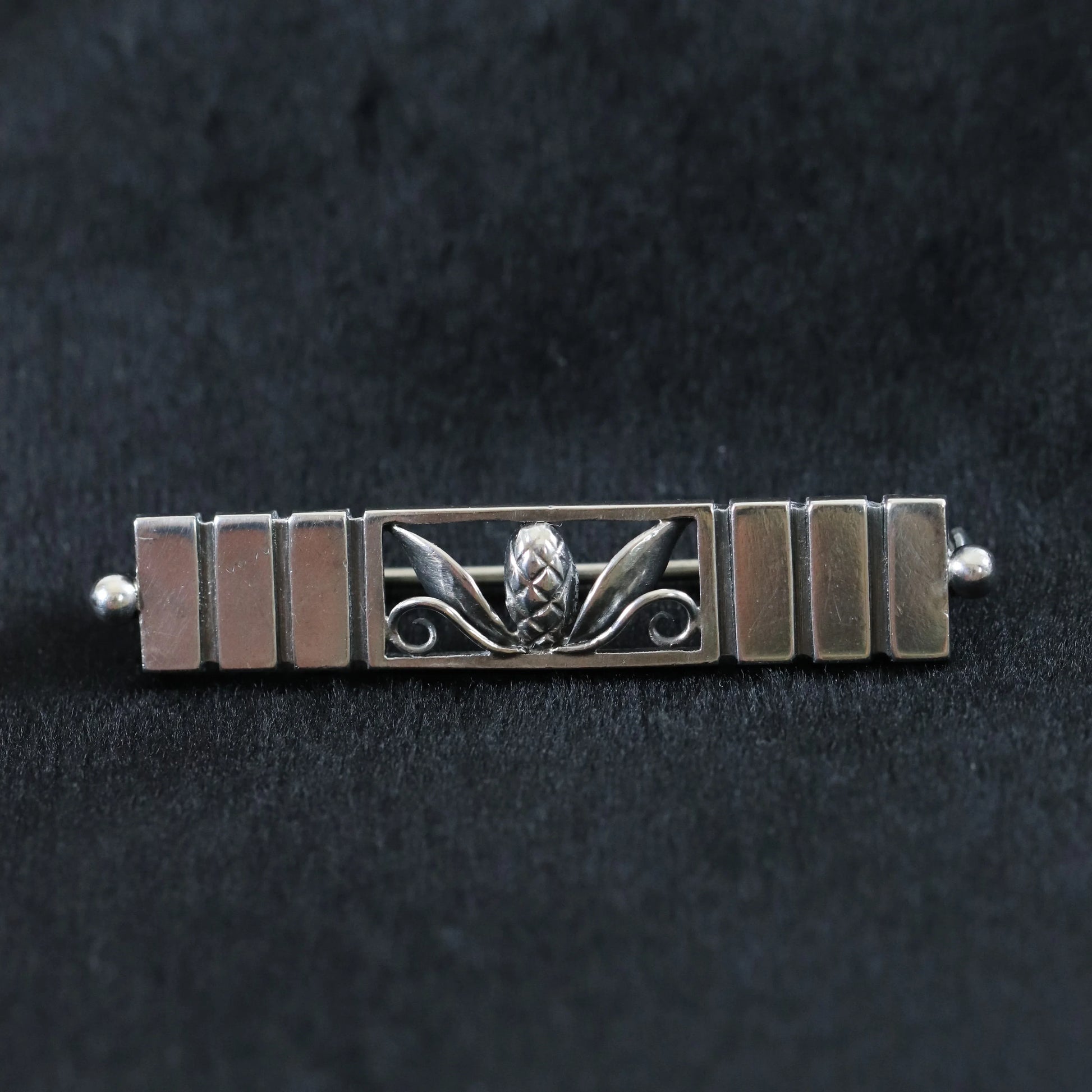 Georg Jensen Jewelry | Ornate Art Nouveau Silver Vintage Brooch 236 - Carmel Fine Silver Jewelry