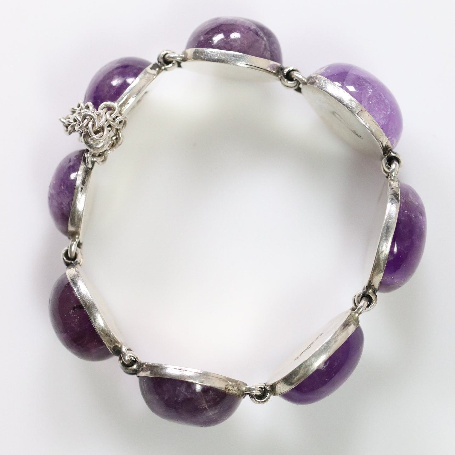 William Spratling Amethyst Statement Bracelet | Vintage Sterling Silver | Taxco Mid-Century Mexico