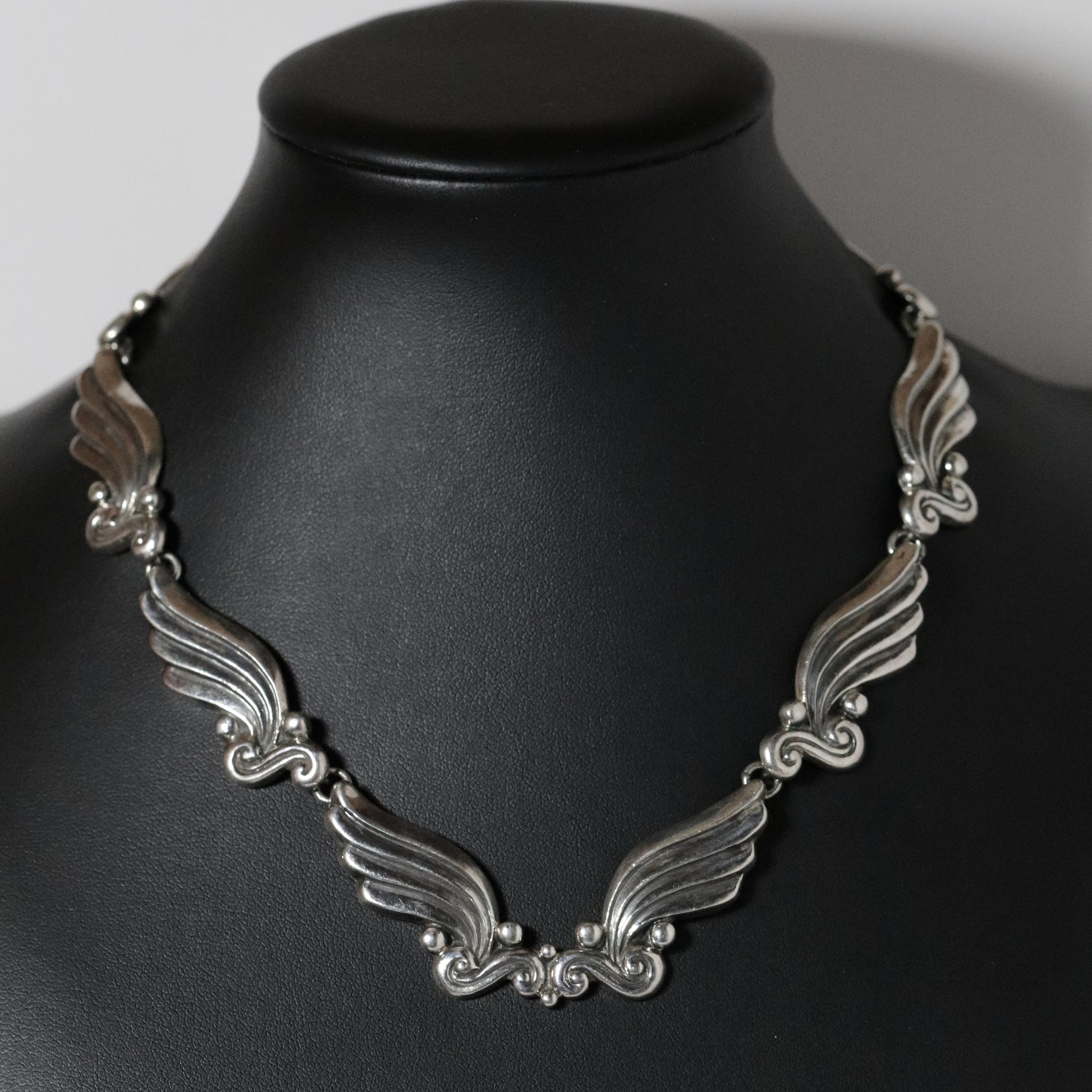 Margot de Taxco Winged Collar Necklace - Carmel Fine Silver Jewelry