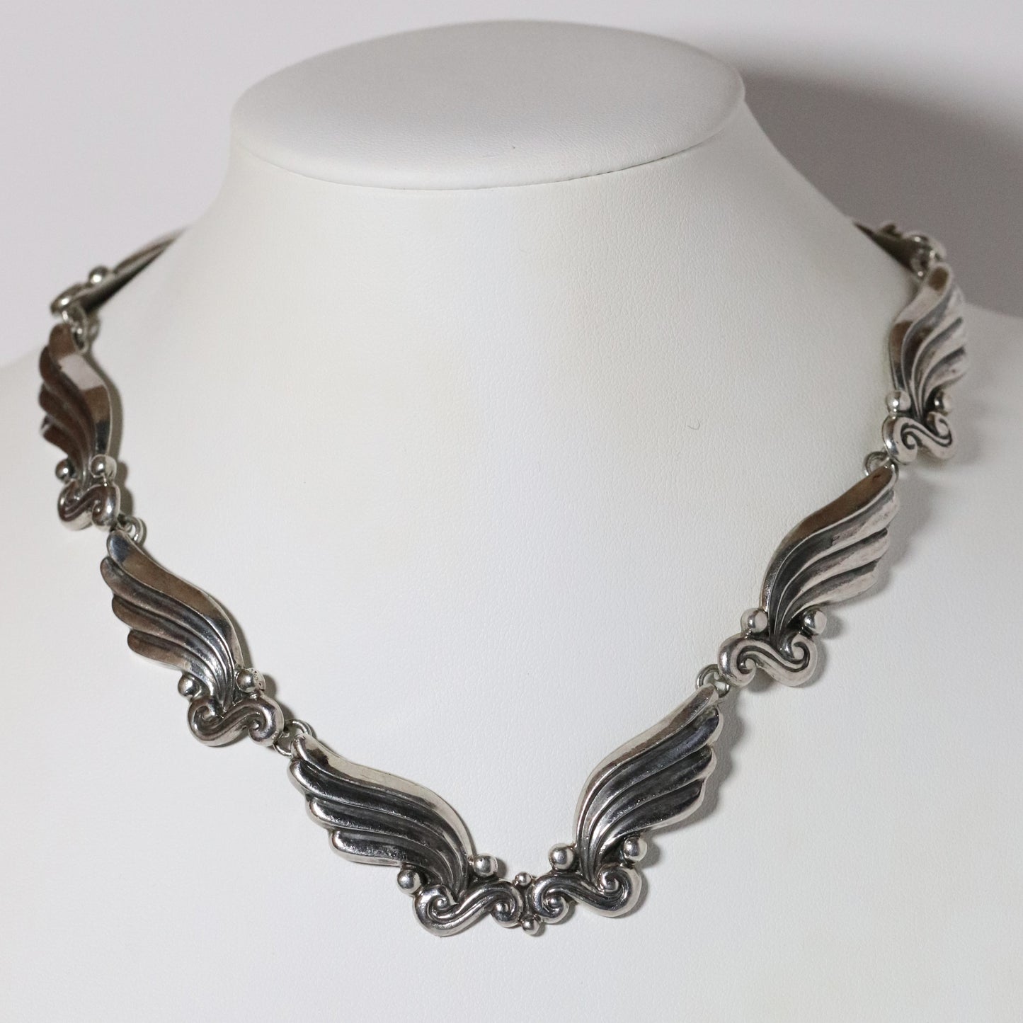 Margot de Taxco Winged Collar Necklace - Carmel Fine Silver Jewelry