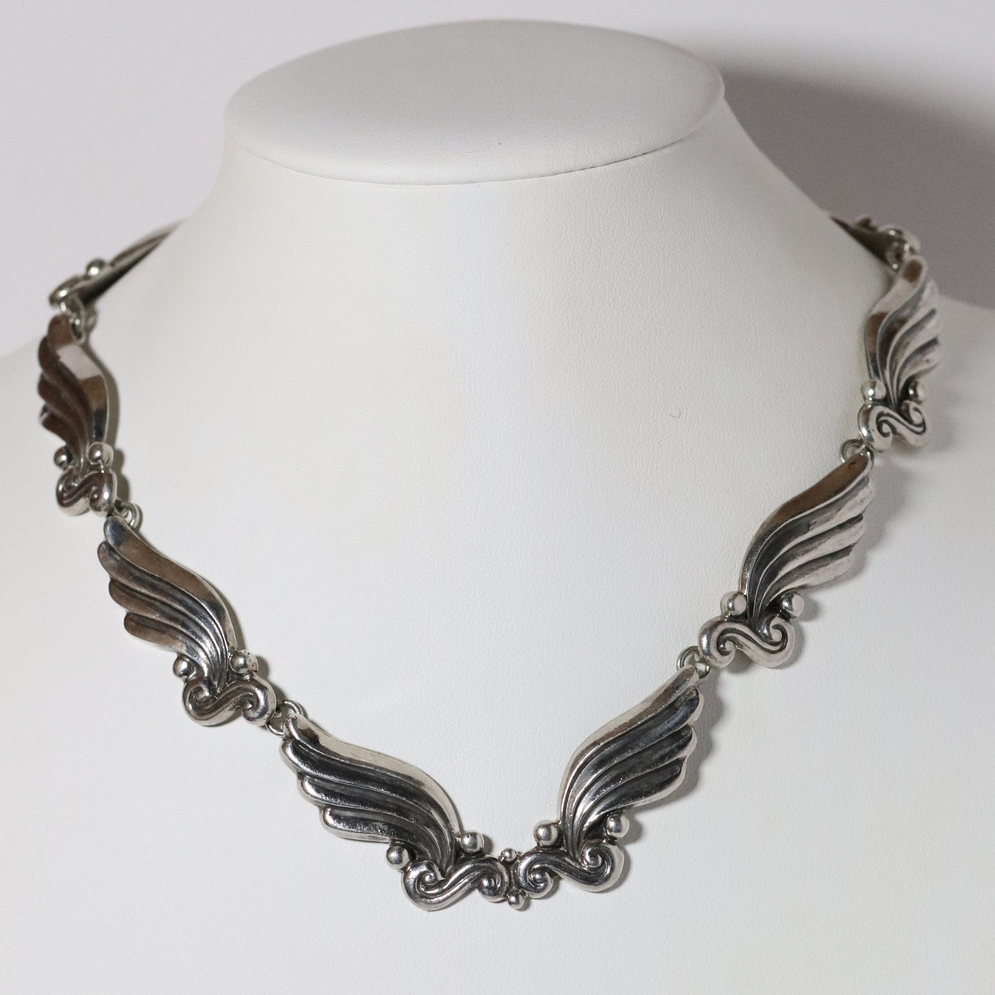 Margot de Taxco Winged Collar Necklace - Carmel Fine Silver Jewelry