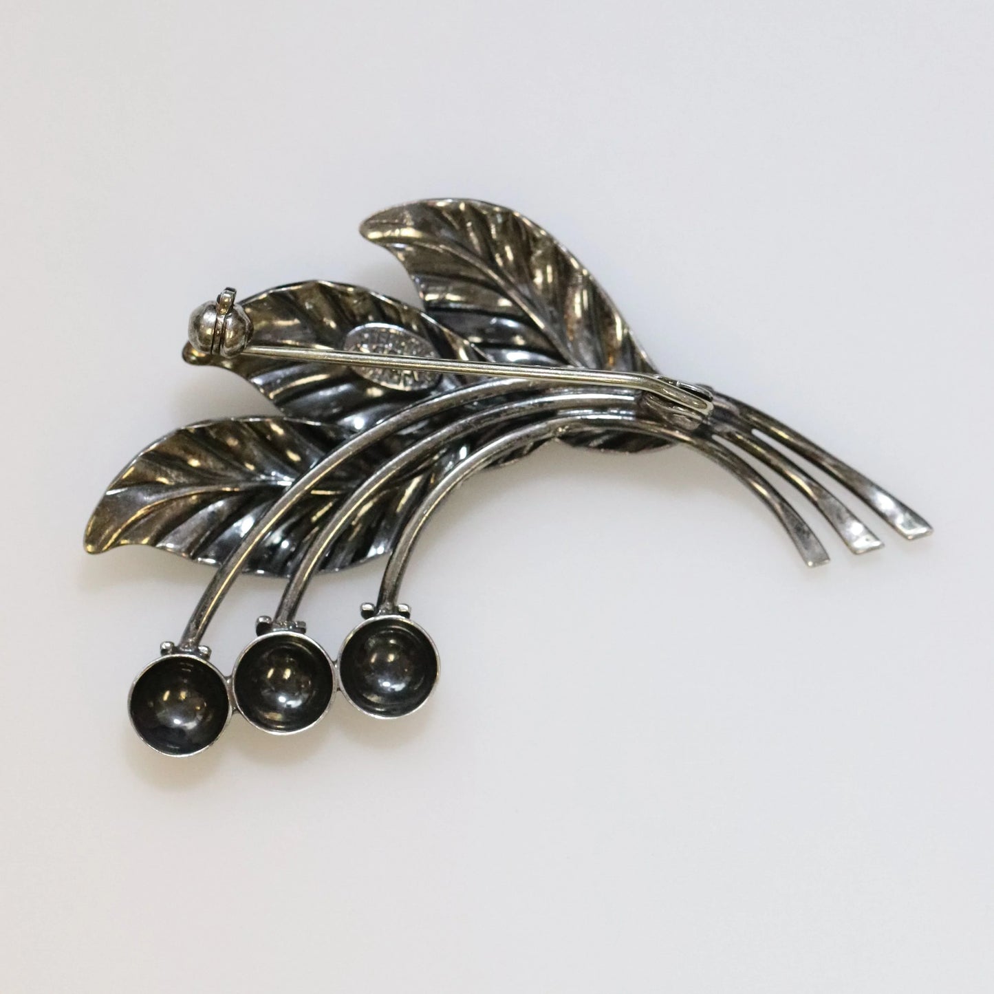 Marius Sørensen Scandinavian Berry and Leaf Brooch Denmark