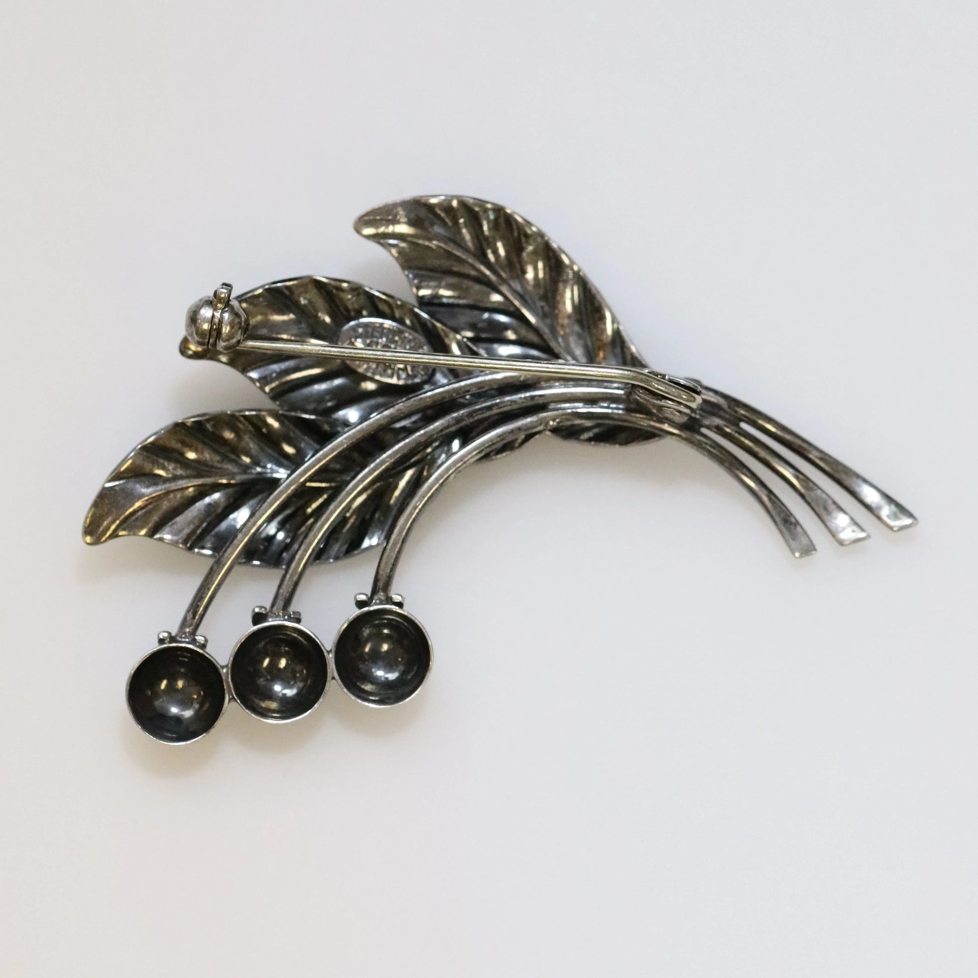 Marius Sørensen Scandinavian Berry and Leaf Brooch Denmark