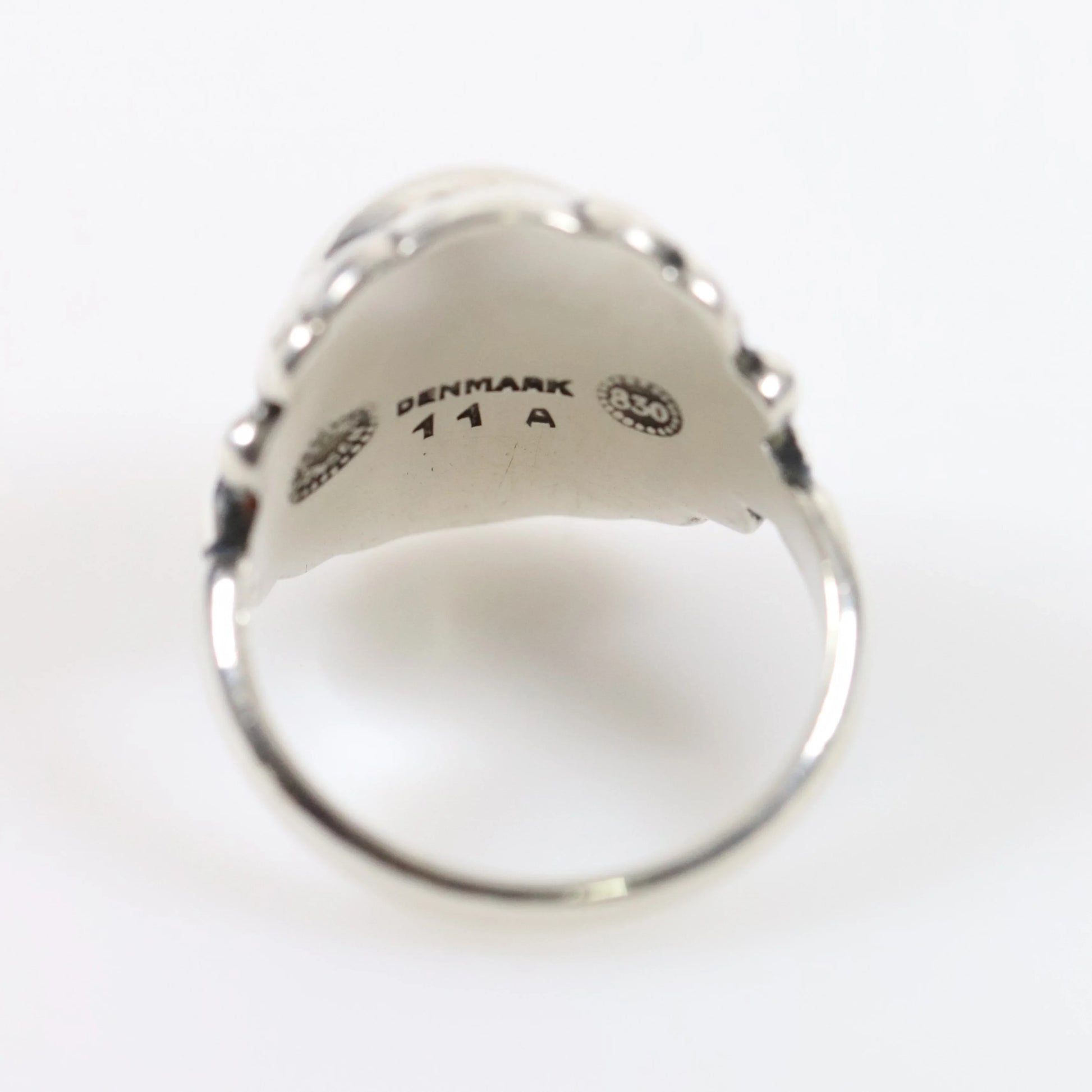 SOLD OUT: Antique Georg Jensen Jewelry | Silver Cabochon 830 Silver Ring 11A - Carmel Fine Silver Jewelry