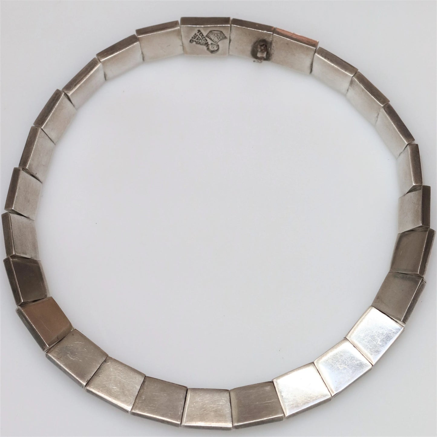 SOLD OUT: Antonio Pineda Taxco Heavy Modernist Necklace | Vintage Sterling Silver | 970 Silver Mid-Century Mexico - Carmel Fine Silver Jewelry