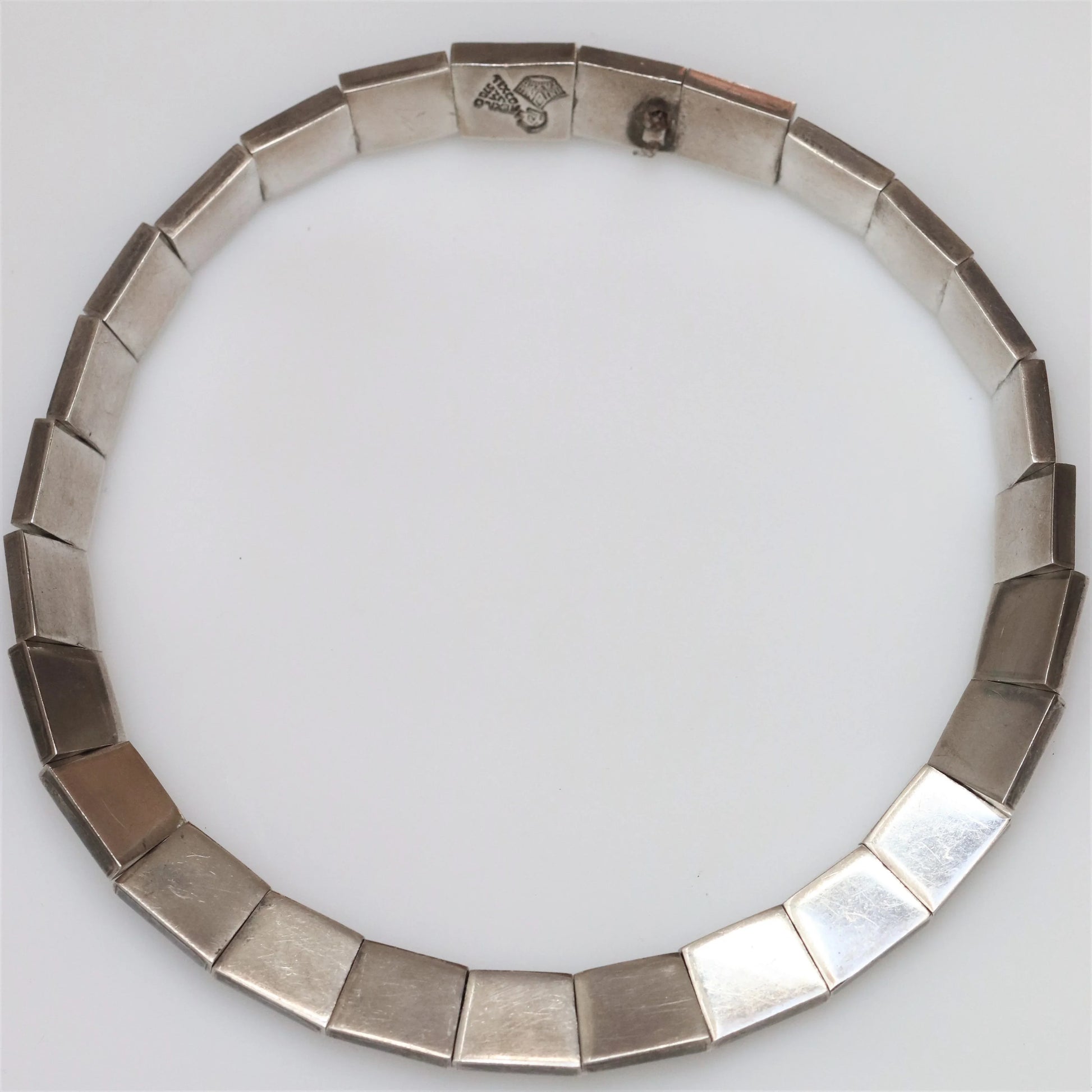 SOLD OUT: Antonio Pineda Taxco Heavy Modernist Necklace | Vintage Sterling Silver | 970 Silver Mid-Century Mexico - Carmel Fine Silver Jewelry