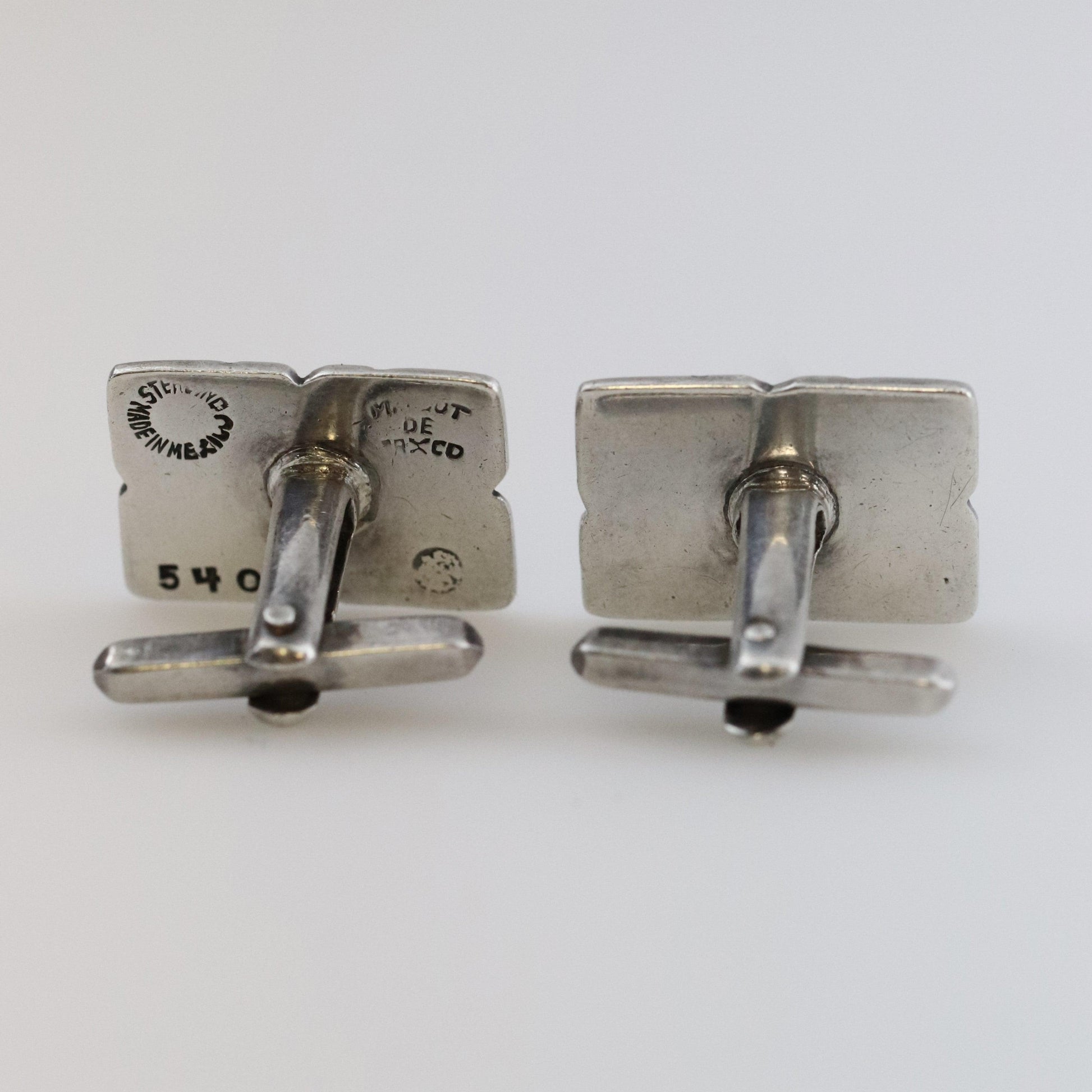 SOLD OUT: BLACK ENAMEL MARGOT DE TAXCO CUFFLINKS - Carmel FSJ