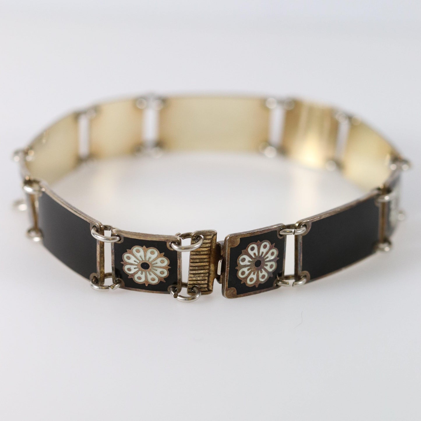 SOLD OUT: DAVID ANDERSEN BLACK AND WHITE ENAMEL BRACELET - Carmel FSJ