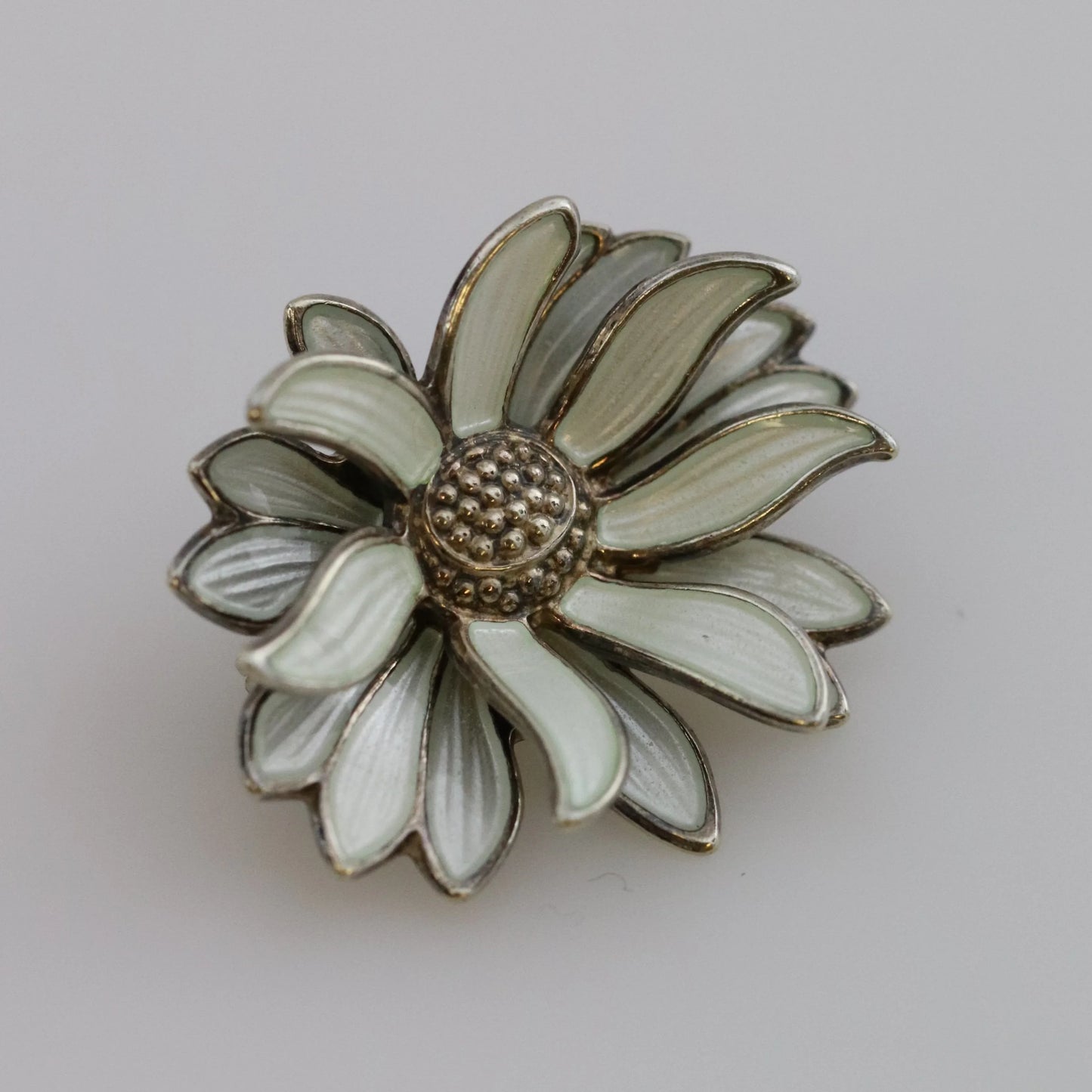 SOLD OUT: ESTATE DAVID ANDERSEN FLORAL ENAMEL PIN - Carmel Fine Silver Jewelry