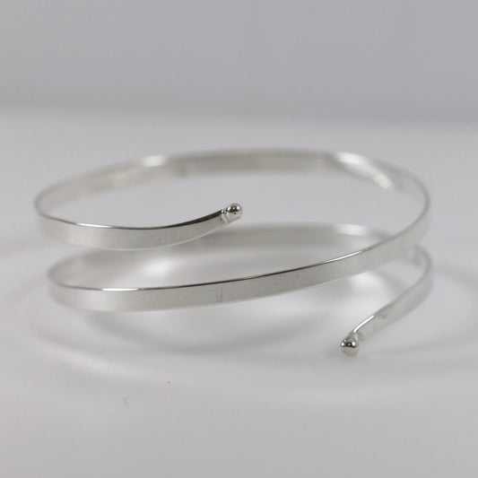 SOLD OUT: ESTATE ED LEVIN WRAP BANGLE BRACELET - Carmel Fine Silver Jewelry