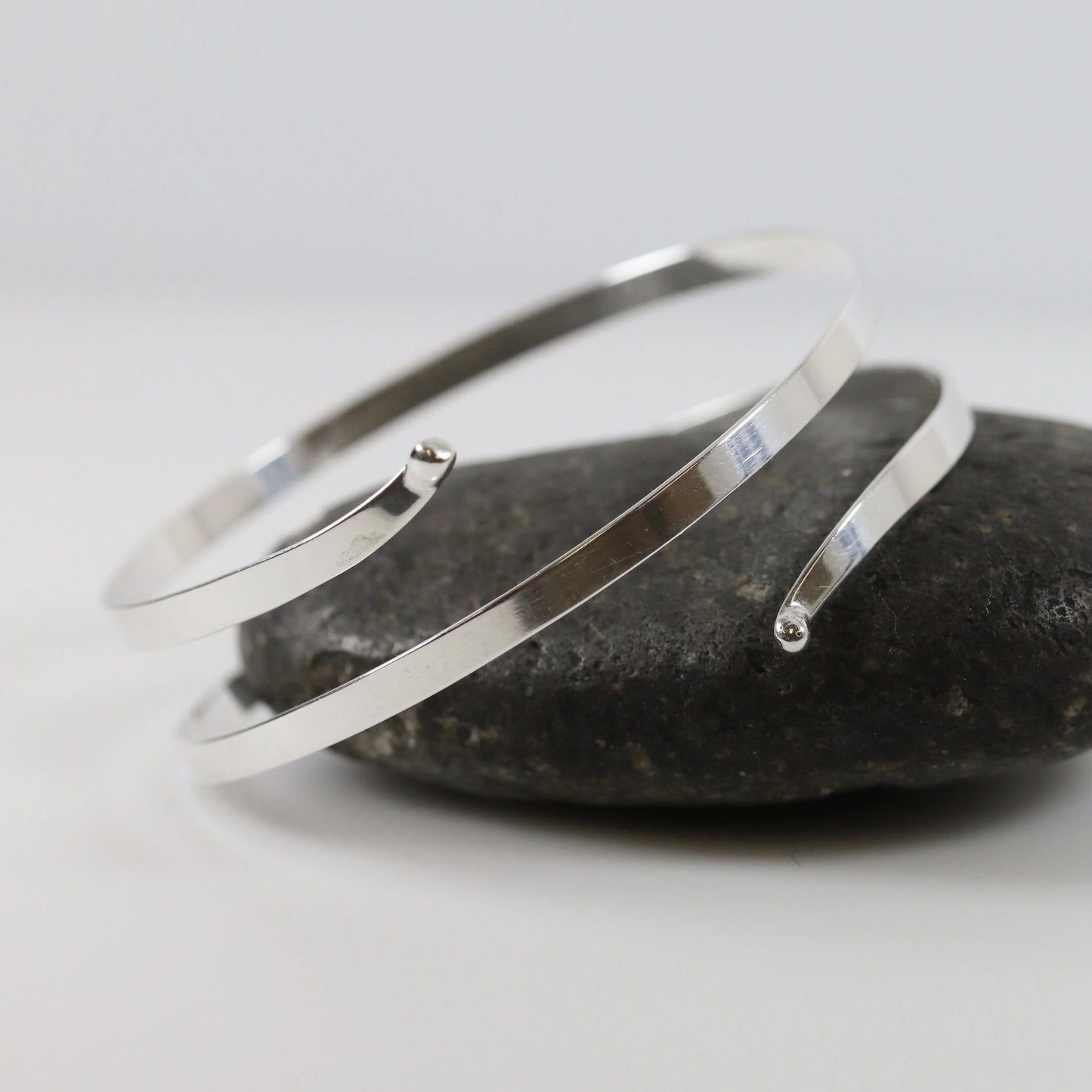 SOLD OUT: ESTATE ED LEVIN WRAP BANGLE BRACELET - Carmel Fine Silver Jewelry