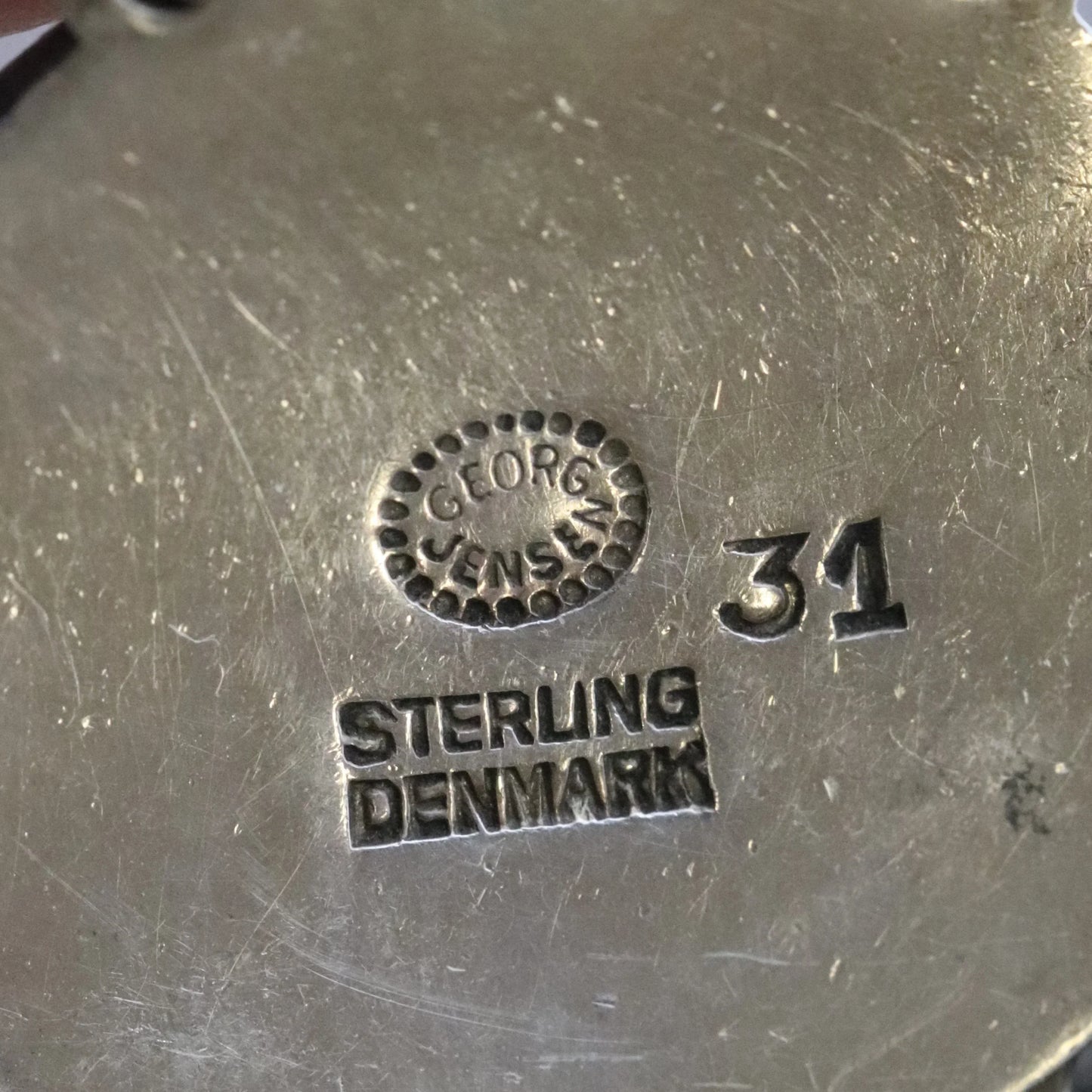 SOLD OUT: ESTATE GEORG JENSEN SYNTHETIC SAPPHIRE FLORAL BRACELET 31 - Carmel Fine Silver Jewelry