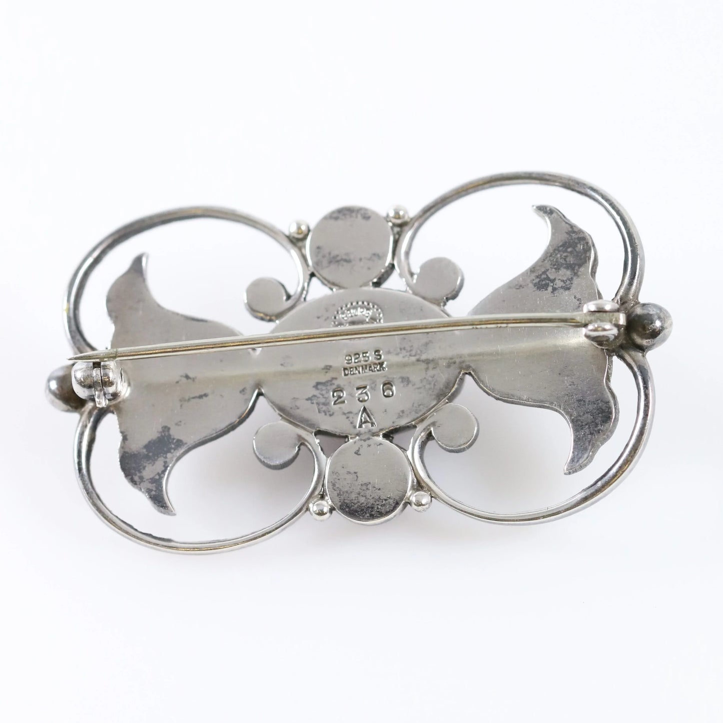 SOLD OUT: GEORG JENSEN AMETHYST BROOCH 236A - Carmel Fine Silver Jewelry