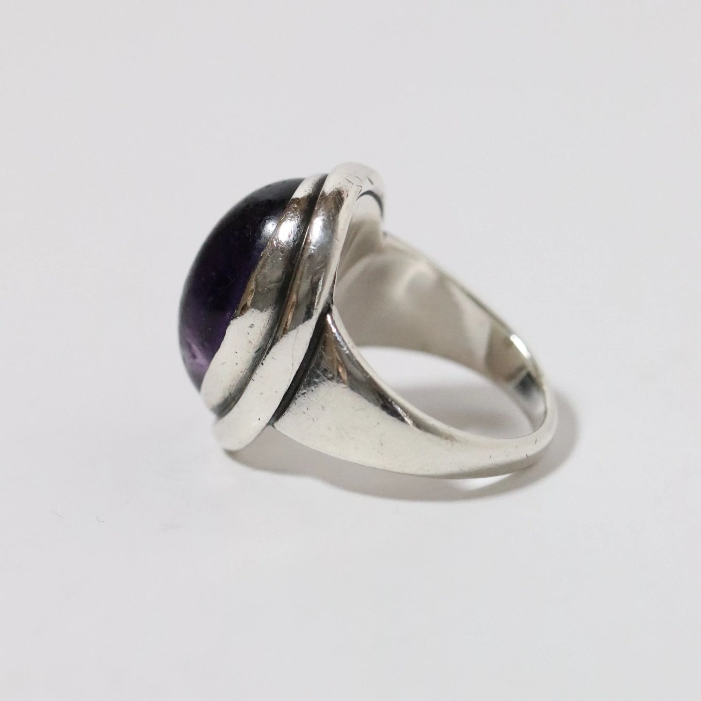SOLD OUT: Georg Jensen Amethyst Ring 46A (US 7 1/4) - Carmel Fine Silver Jewelry