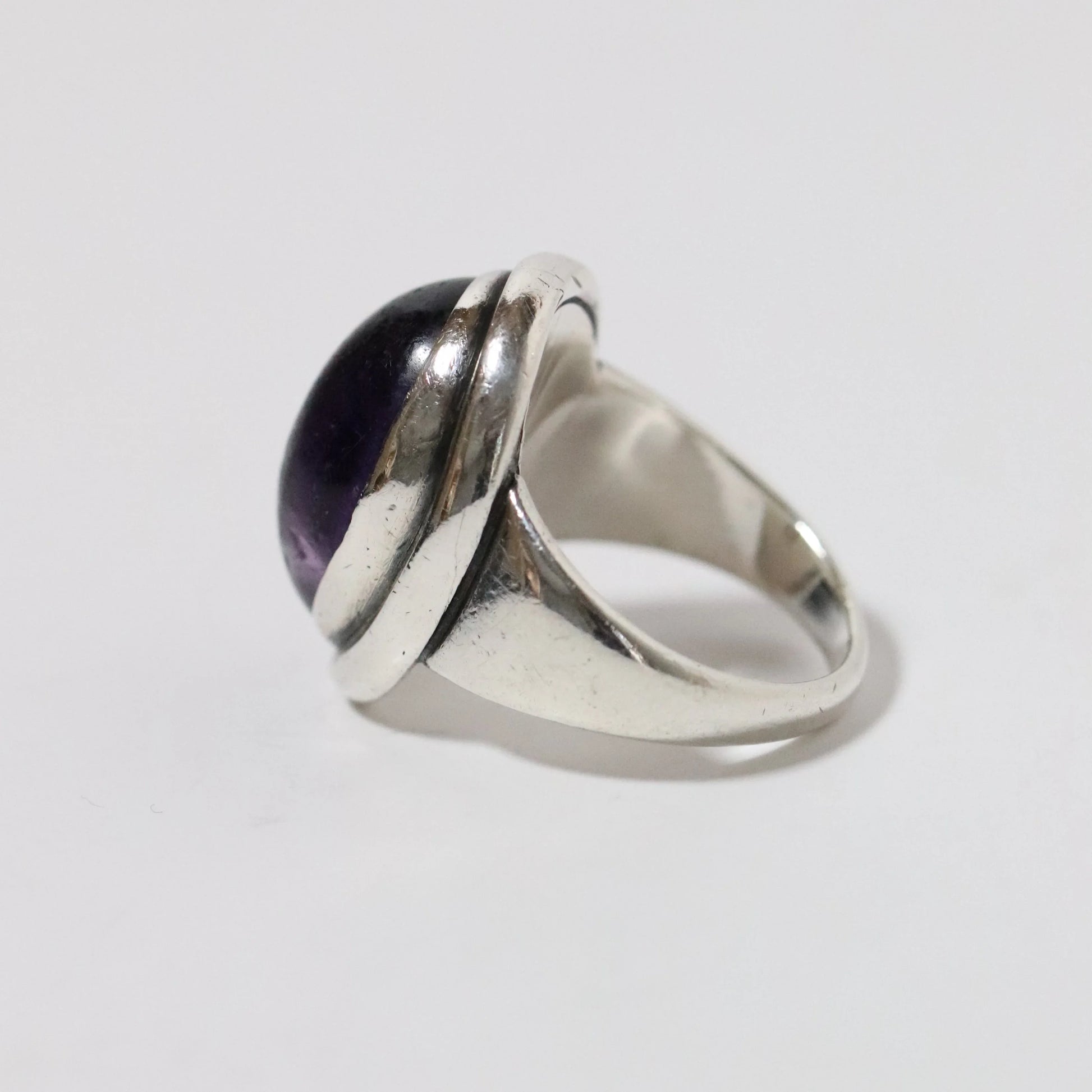 SOLD OUT: Georg Jensen Amethyst Ring 46A (US 7 1/4) - Carmel Fine Silver Jewelry