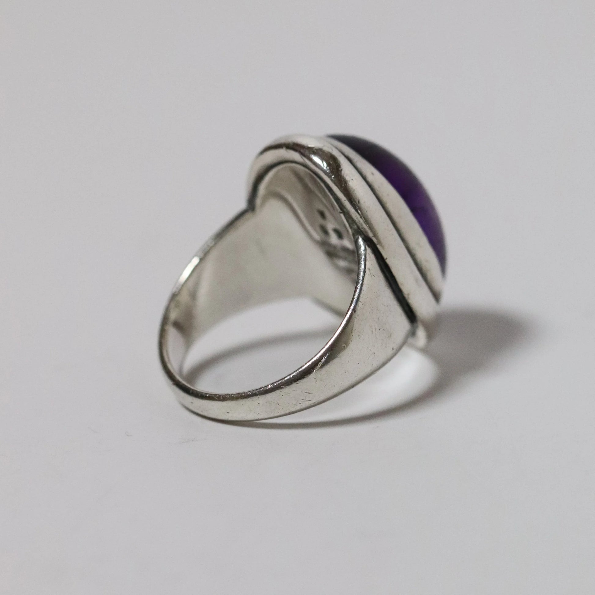 SOLD OUT: Georg Jensen Amethyst Ring 46A (US 7 1/4) - Carmel Fine Silver Jewelry
