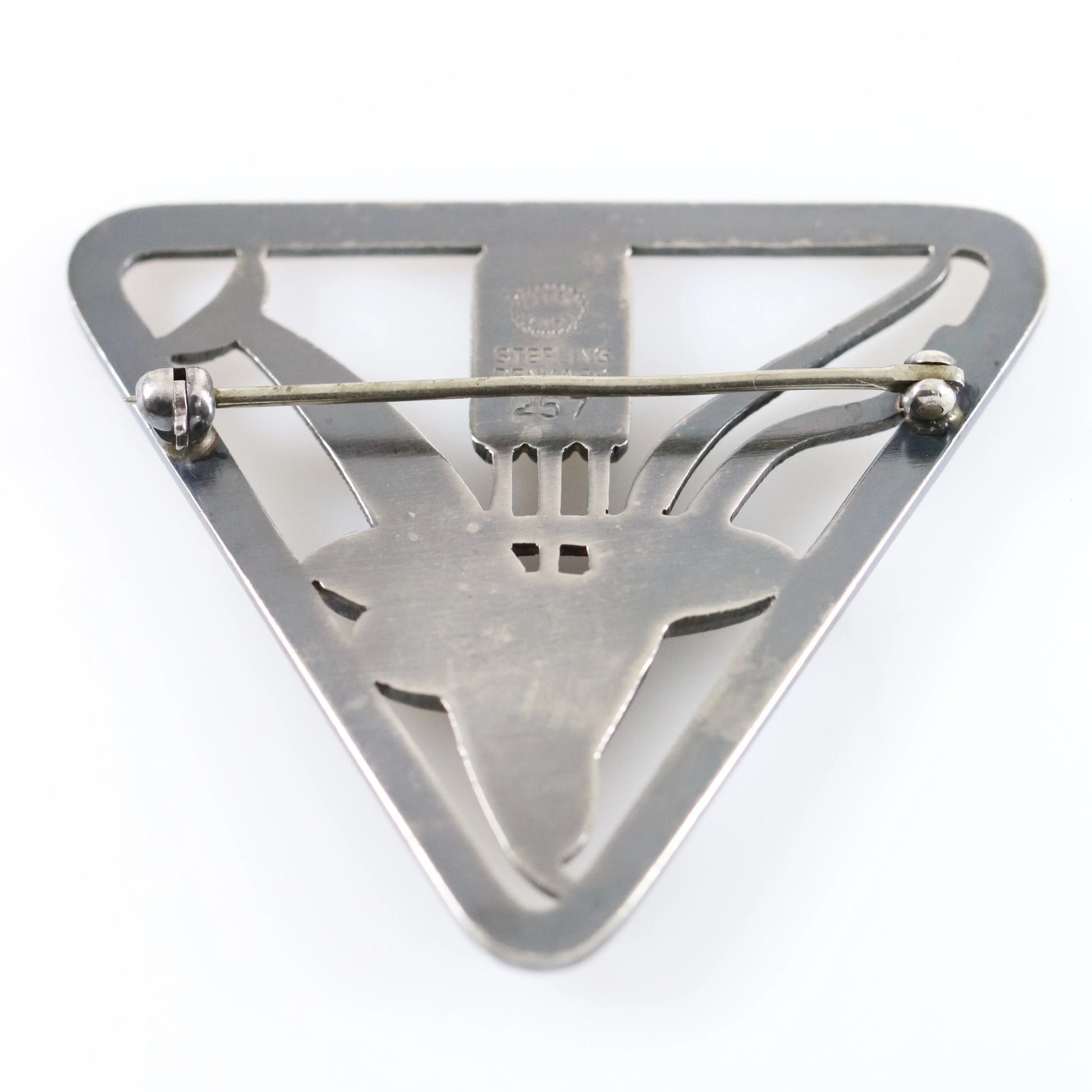 SOLD OUT: Georg Jensen Dolphin Brooch 257 | Vintage Sterling Silver | Arno Malinowski Denmark - Carmel Fine Silver Jewelry