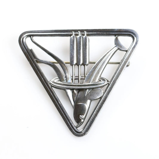 SOLD OUT: Georg Jensen Dolphin Brooch 257 | Vintage Sterling Silver | Arno Malinowski Denmark - Carmel FSJ