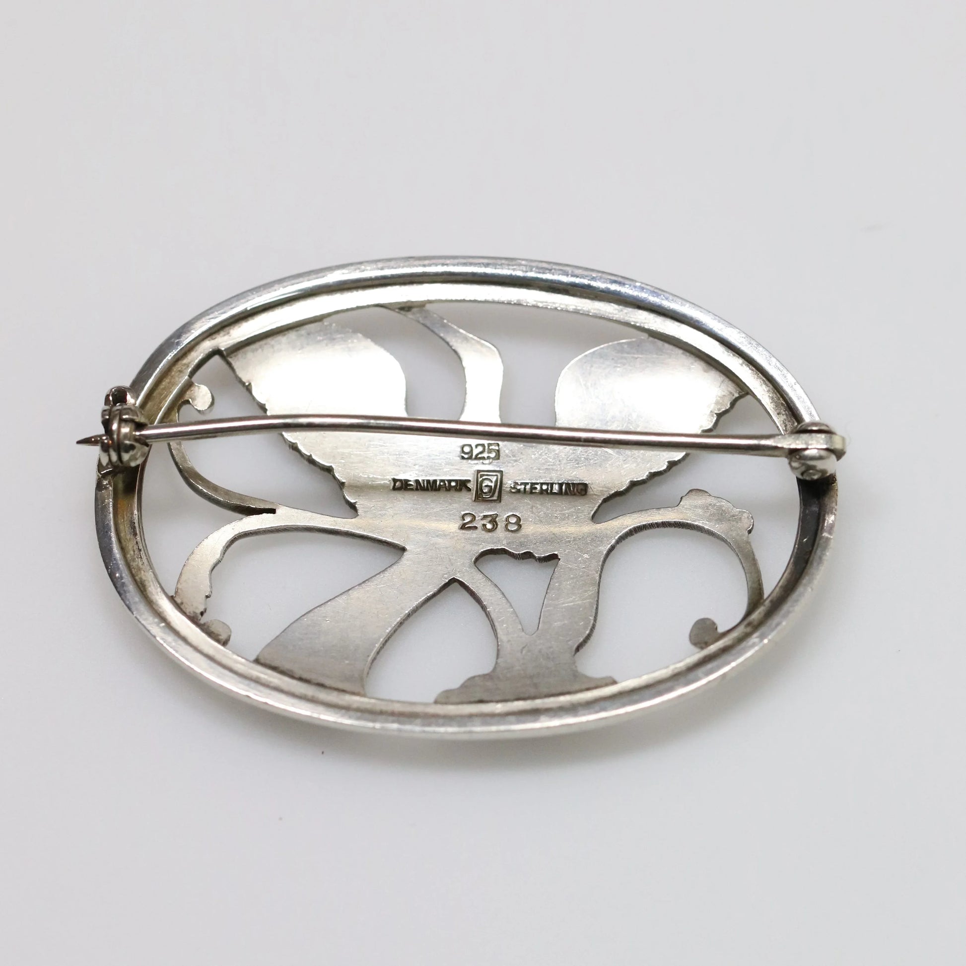 SOLD OUT: Georg Jensen Jewelry | Bird of Paradise Art Nouveau Silver Vintage Brooch 238 - Carmel Fine Silver Jewelry